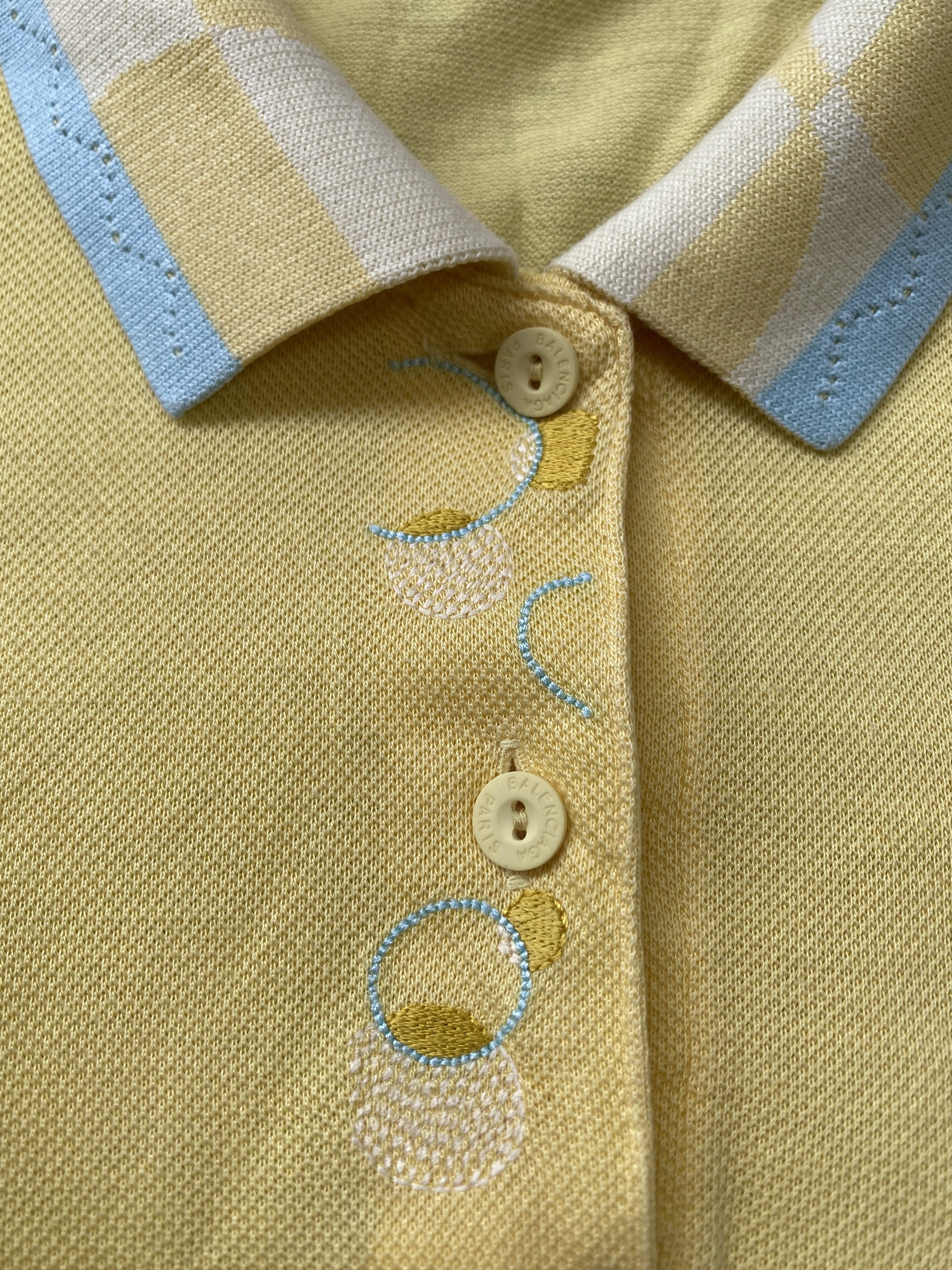 Balenciaga Vintage 90s Balenciaga Spellout Polo Shirt Size US M / EU 48-50 / 2 - 4 Thumbnail