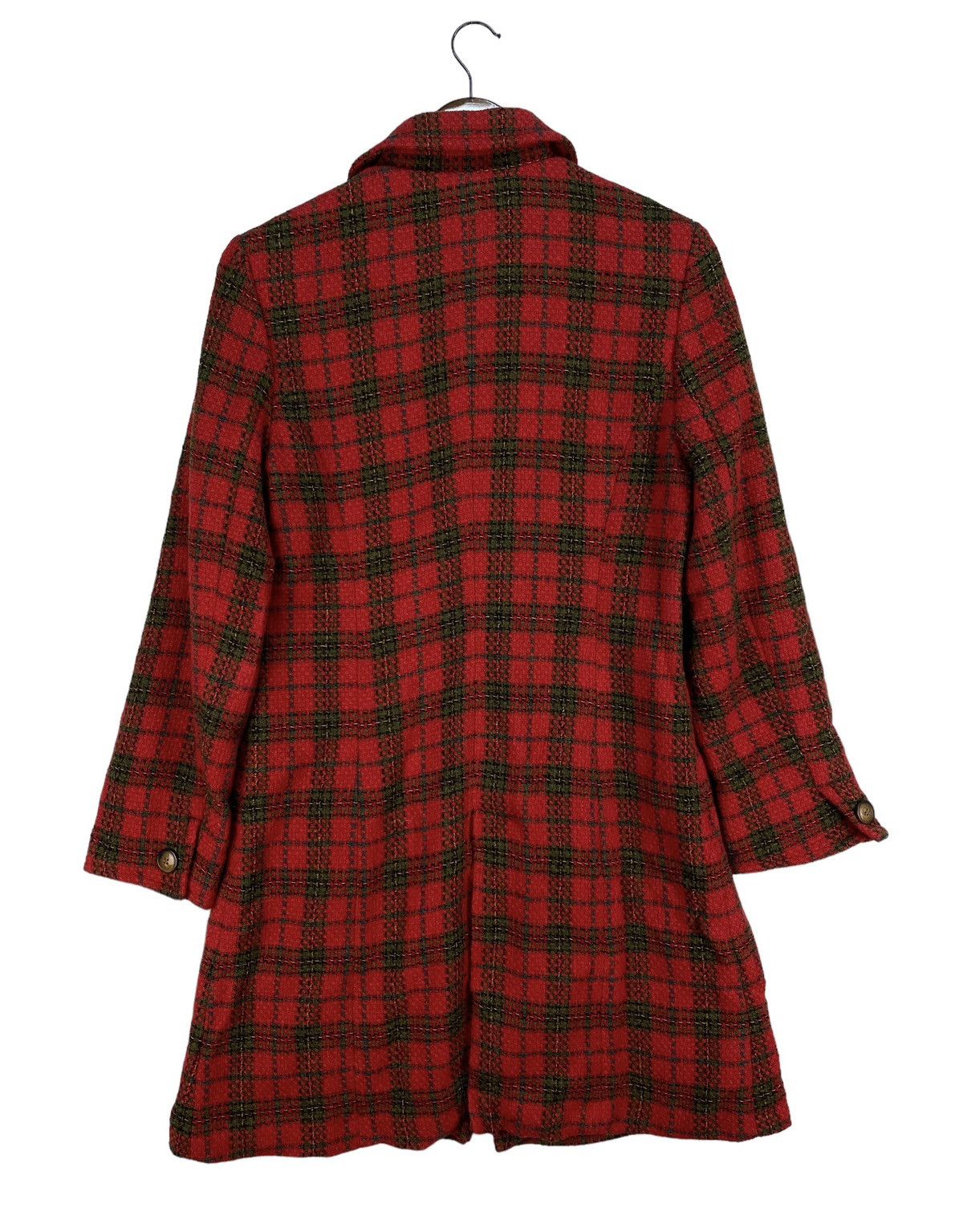 Peyton Place Red Tartan Long Jacket