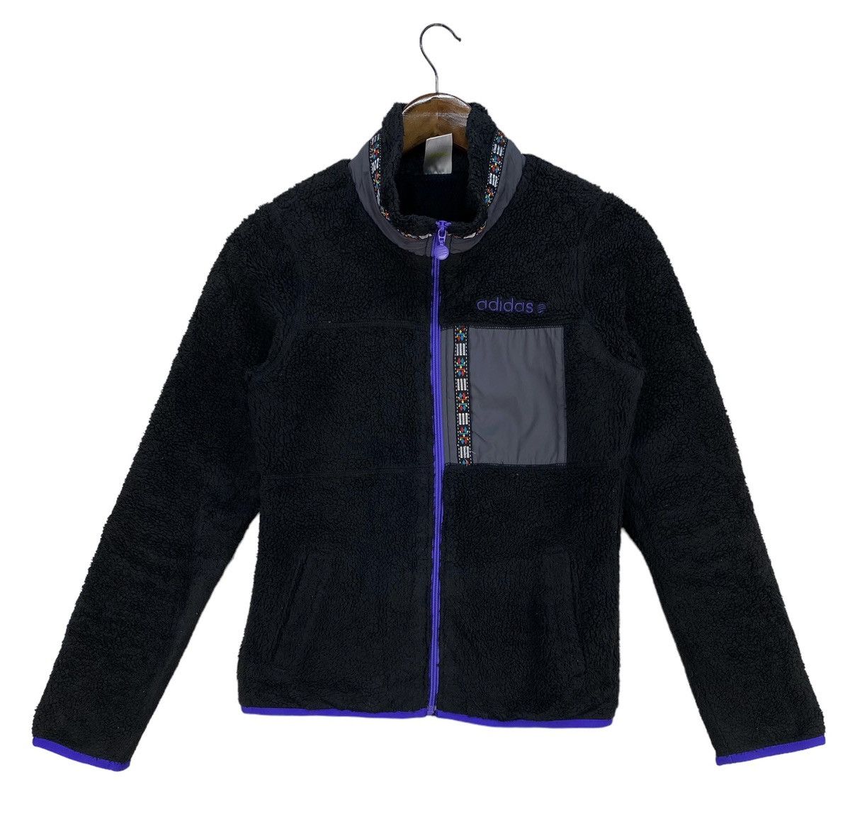 image of Adidas Neo Label Fleece Jacket in White, Men's (Size Small)