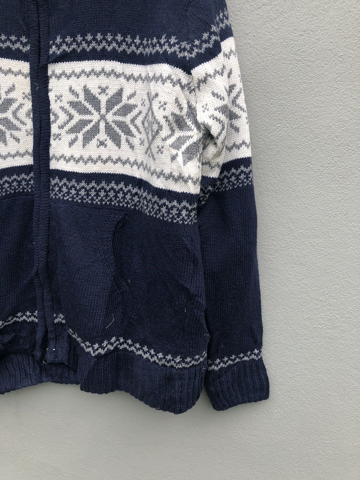 Aran Isles Knitwear Vintage Unbranded Zipper Ups Hoodie Knitwear Jacket Size US M / EU 48-50 / 2 - 2 Thumbnail