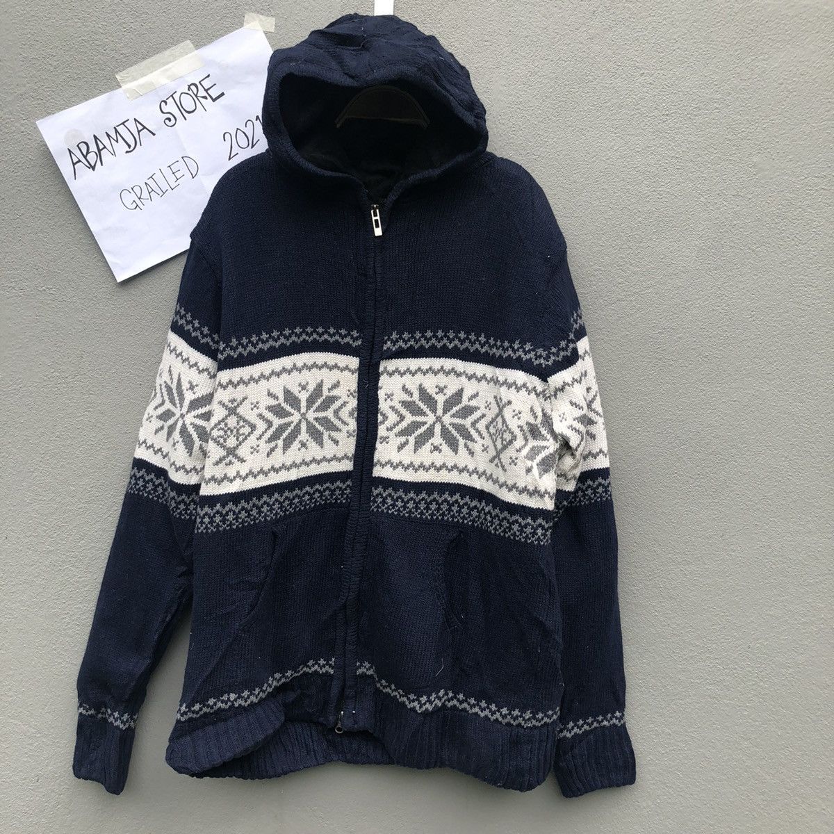 Aran Isles Knitwear Vintage Unbranded Zipper Ups Hoodie Knitwear Jacket Size US M / EU 48-50 / 2 - 1 Thumbnail