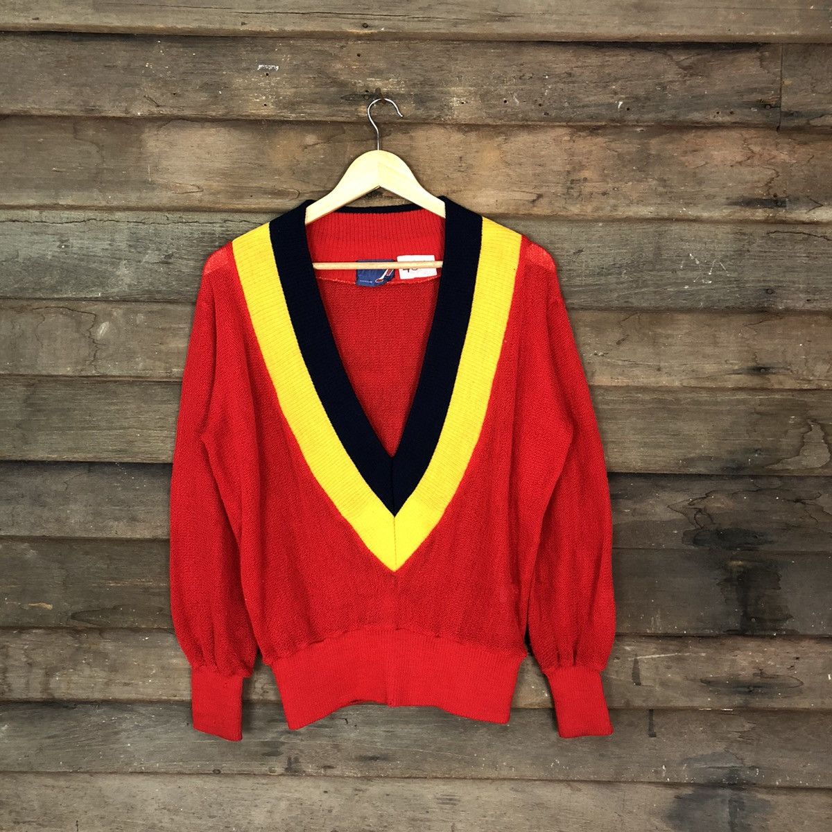 Vintage Fresh Box japan Red Knitwear sweatshirt #4021 Size L / US 10 / IT 46 - 1 Thumbnail