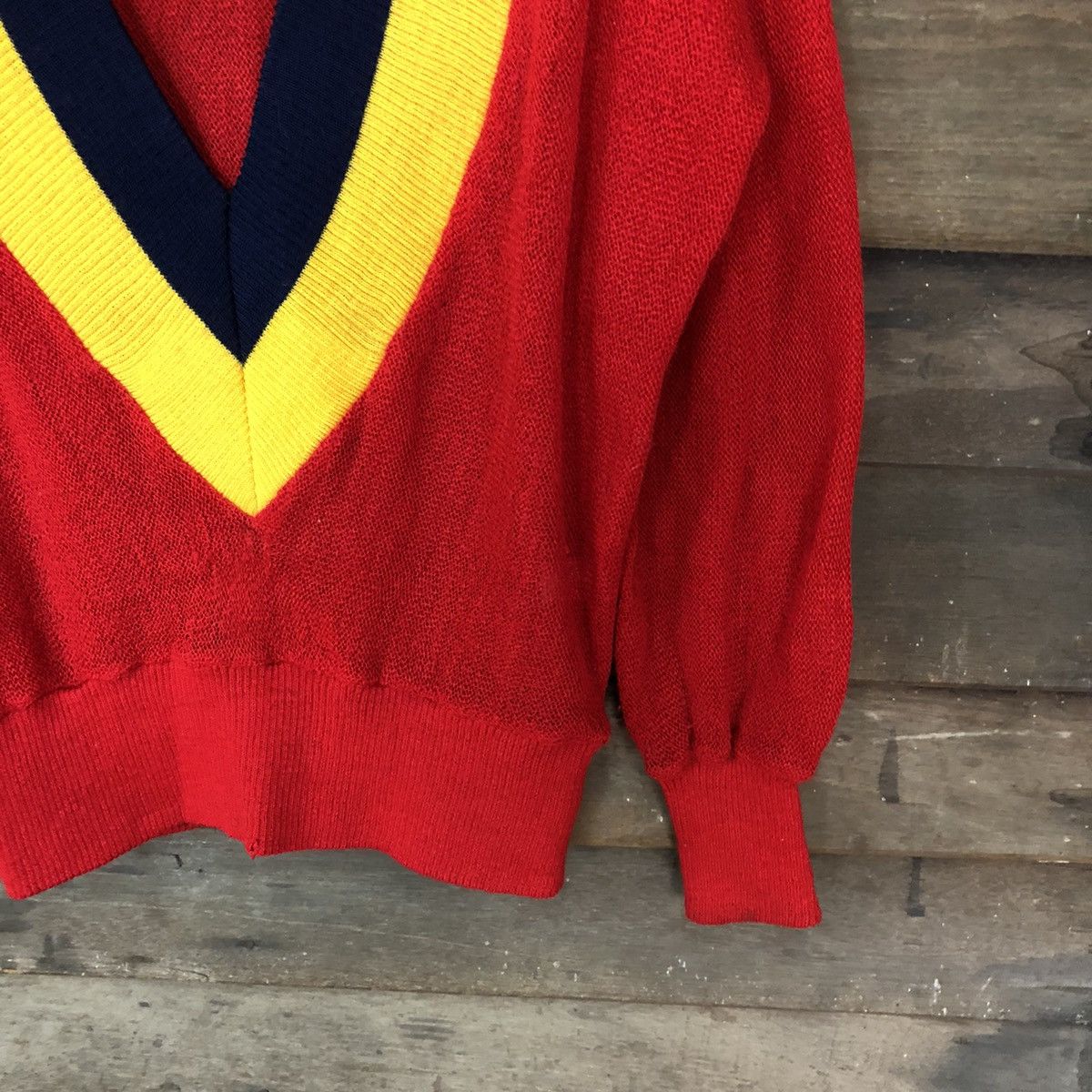 Vintage Fresh Box japan Red Knitwear sweatshirt #4021 Size L / US 10 / IT 46 - 5 Thumbnail