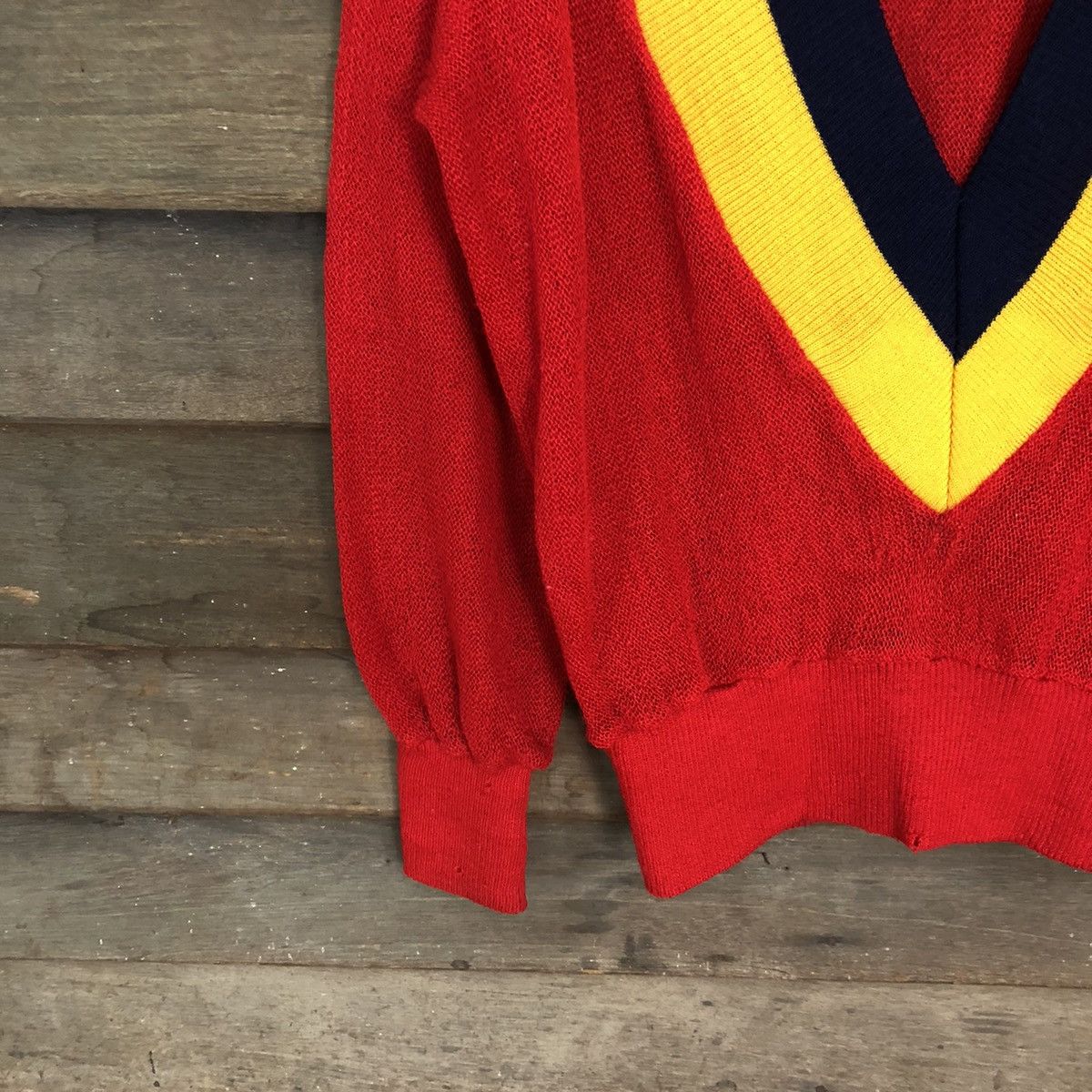 Vintage Fresh Box japan Red Knitwear sweatshirt #4021 Size L / US 10 / IT 46 - 4 Thumbnail
