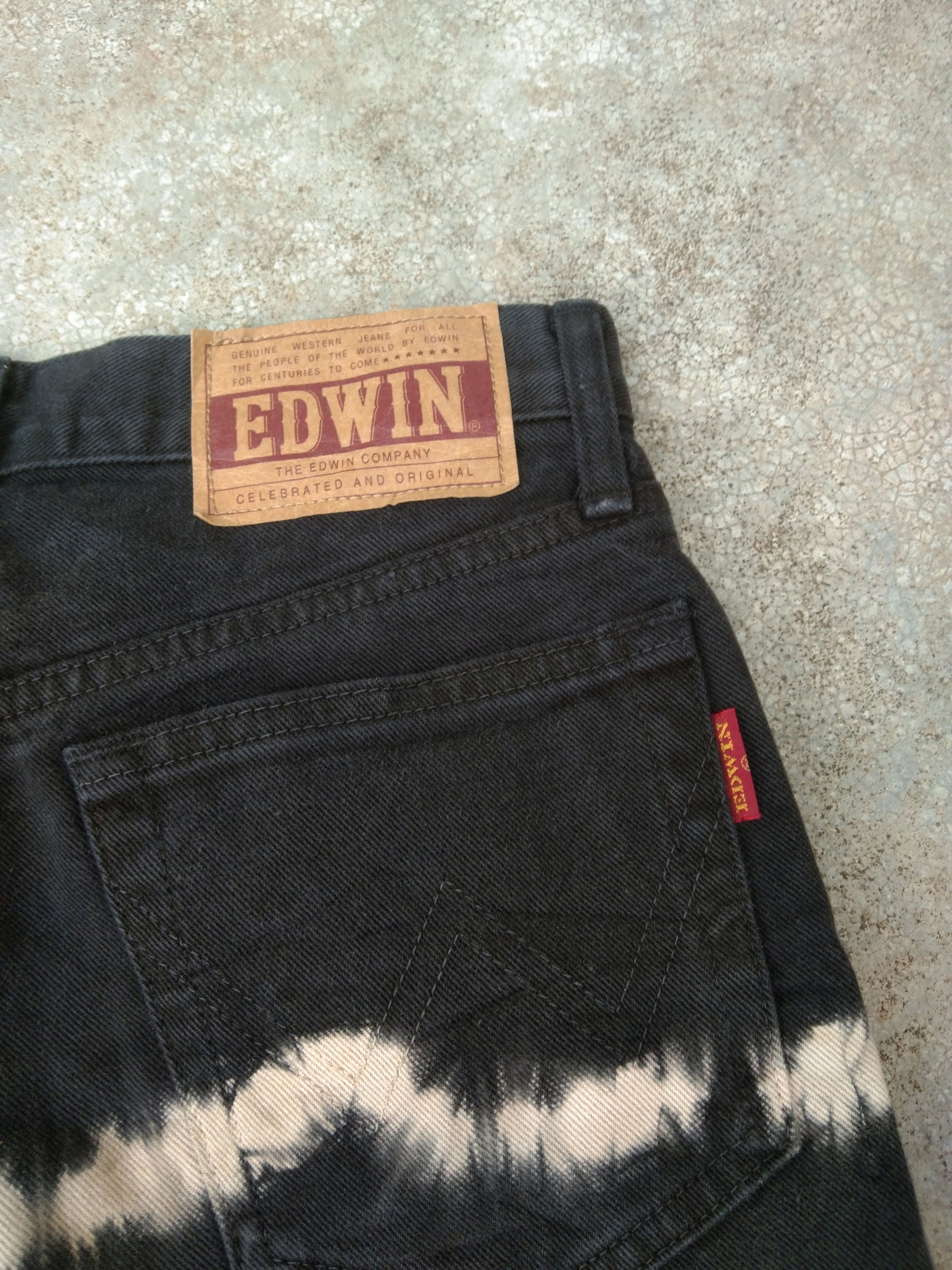Japanese Brand Vintage Flared Distressed Edwin Boot Cut Jeans 27x32 Size US 27 - 5 Thumbnail