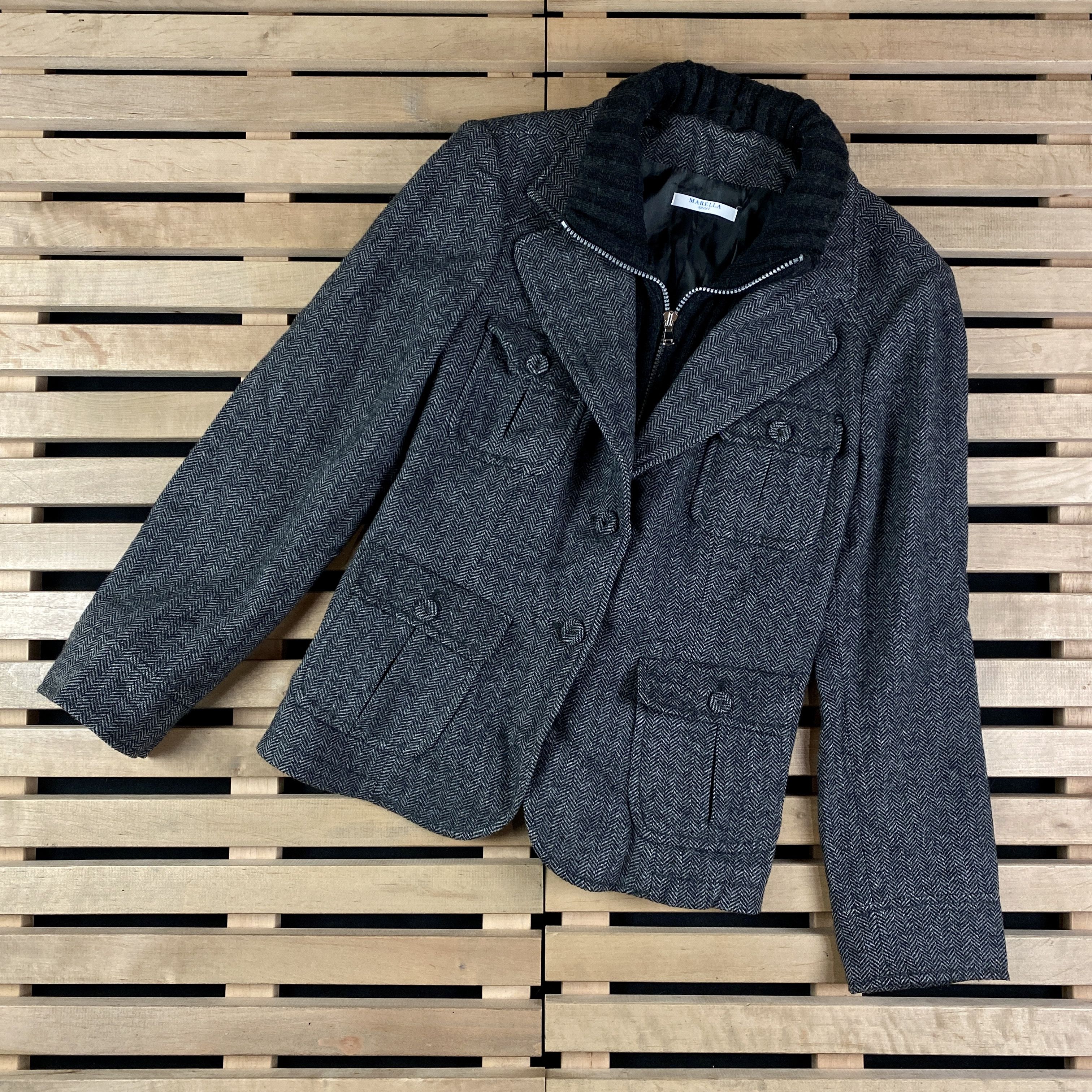 Marella × Max Mara Womens Blazer Coat Jacket Marella Sport Max Mara Size US 12 Size XL / US 12-14 / IT 48-50 - 1 Thumbnail