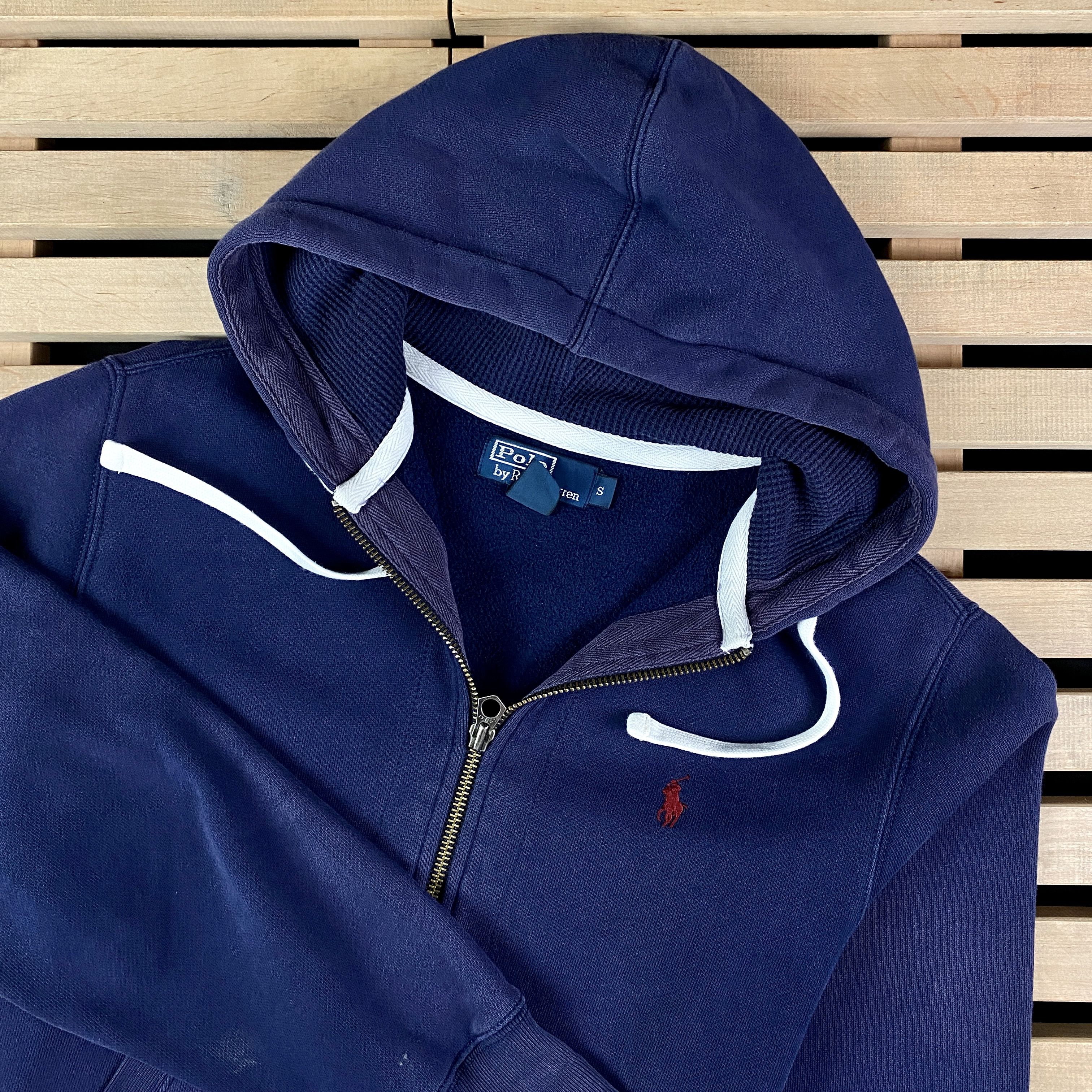 Polo Ralph Lauren × Ralph Lauren Mens Hoodies Polo Ralph Lauren Vintage Full Zip Size S Blue Size US S / EU 44-46 / 1 - 2 Thumbnail