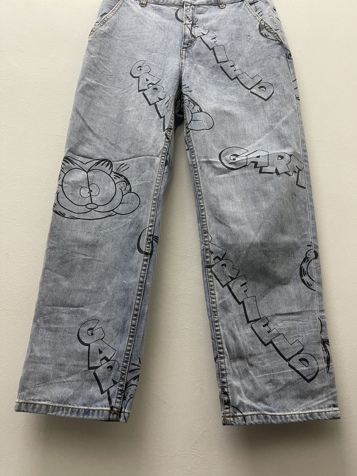 Cartoon Network Rare GARFIELD X H&M Paws Spell Out Full All Over Print Size US 30 / EU 46 - 5 Thumbnail