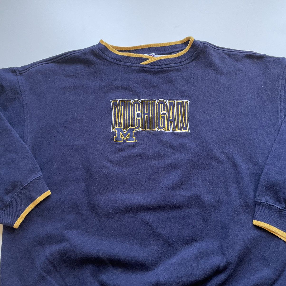 NCAA × Vintage Vintage 90s University of Michigan Wolverines NCAA crewneck Size US XXL / EU 58 / 5 - 2 Thumbnail