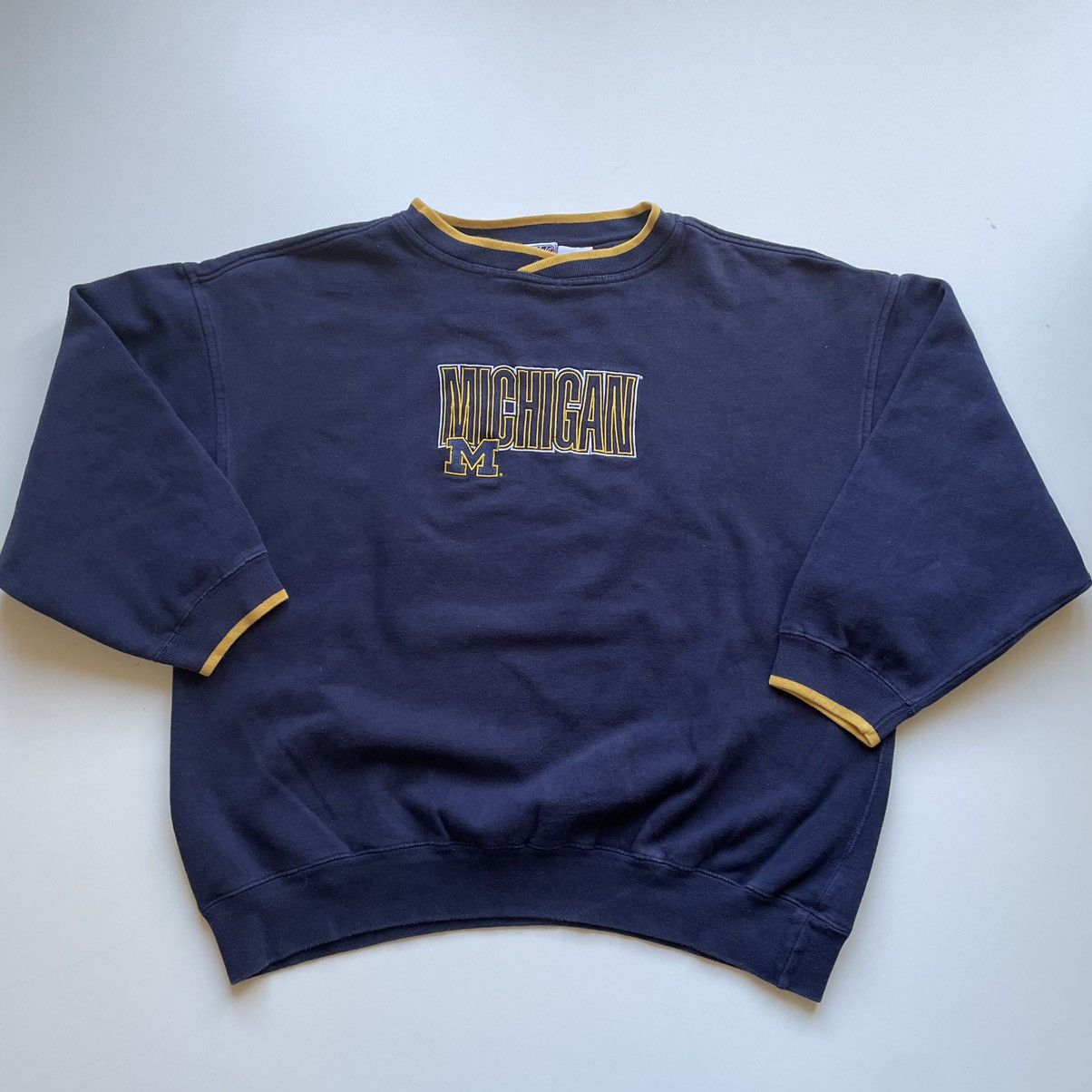 NCAA × Vintage Vintage 90s University of Michigan Wolverines NCAA crewneck Size US XXL / EU 58 / 5 - 1 Thumbnail