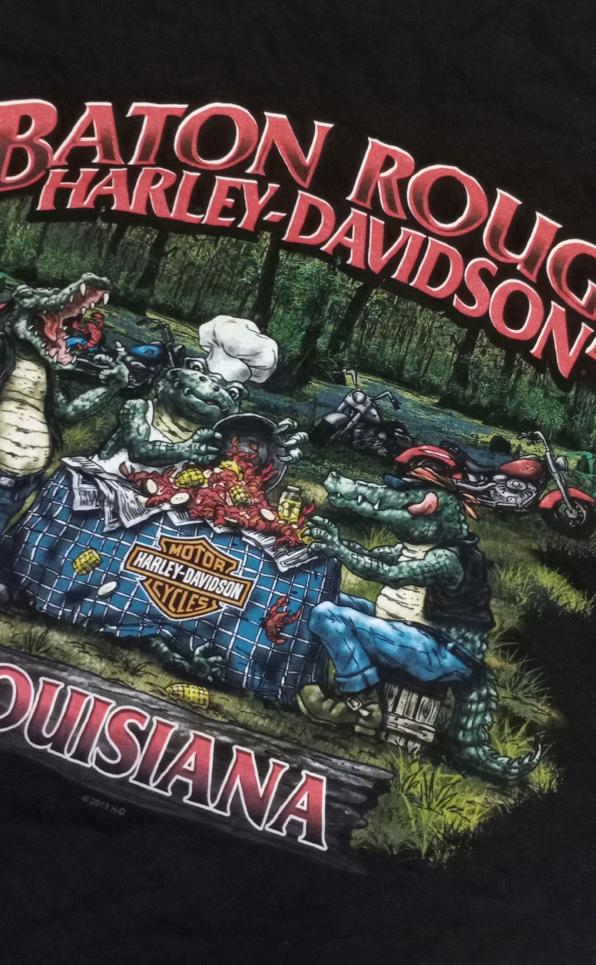 Harley Davidson Vtg 2013 HD x Baton Rouge Louisiana Size US XL / EU 56 / 4 - 4 Thumbnail