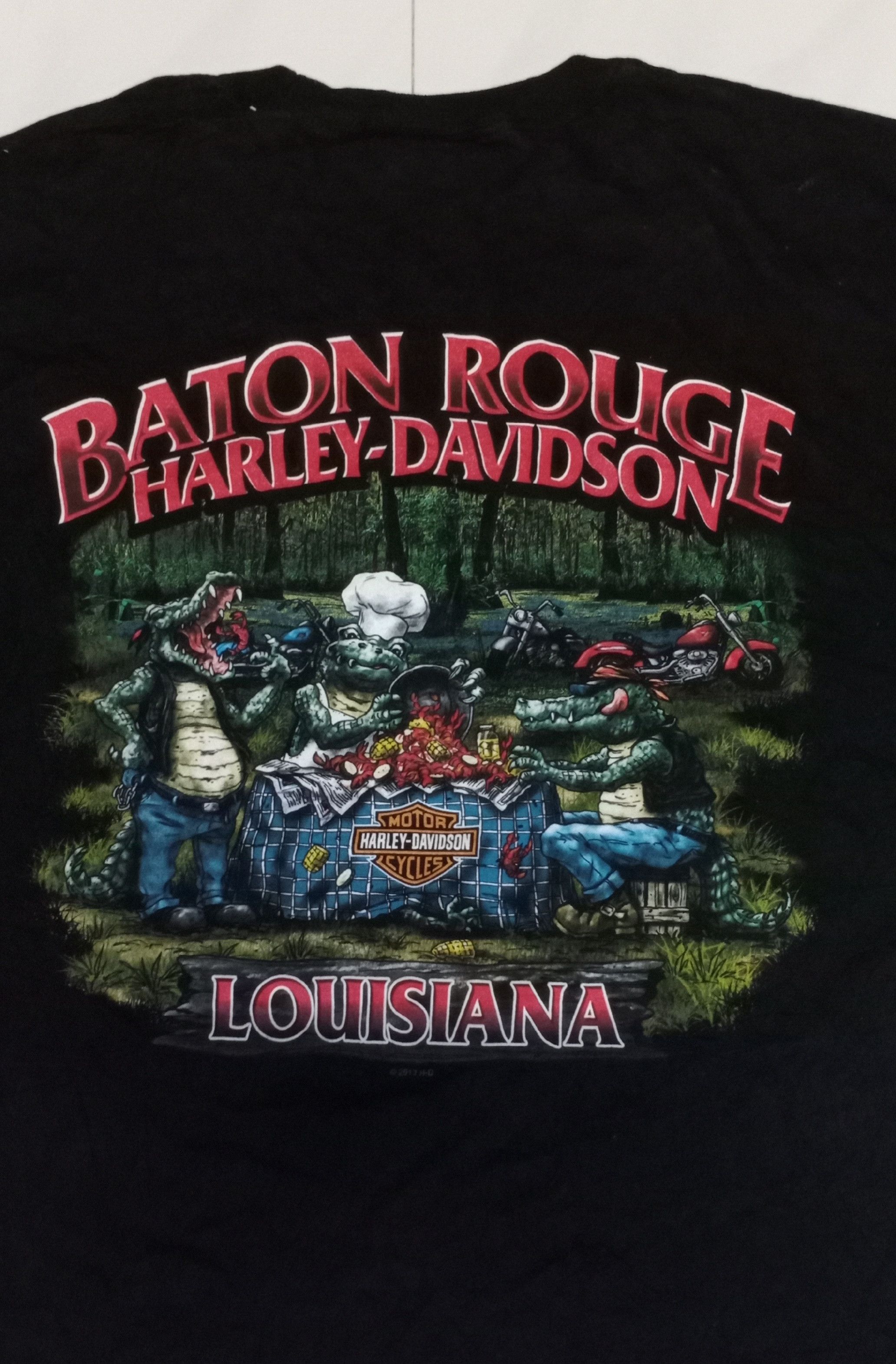 Harley Davidson Vtg 2013 HD x Baton Rouge Louisiana Size US XL / EU 56 / 4 - 3 Thumbnail