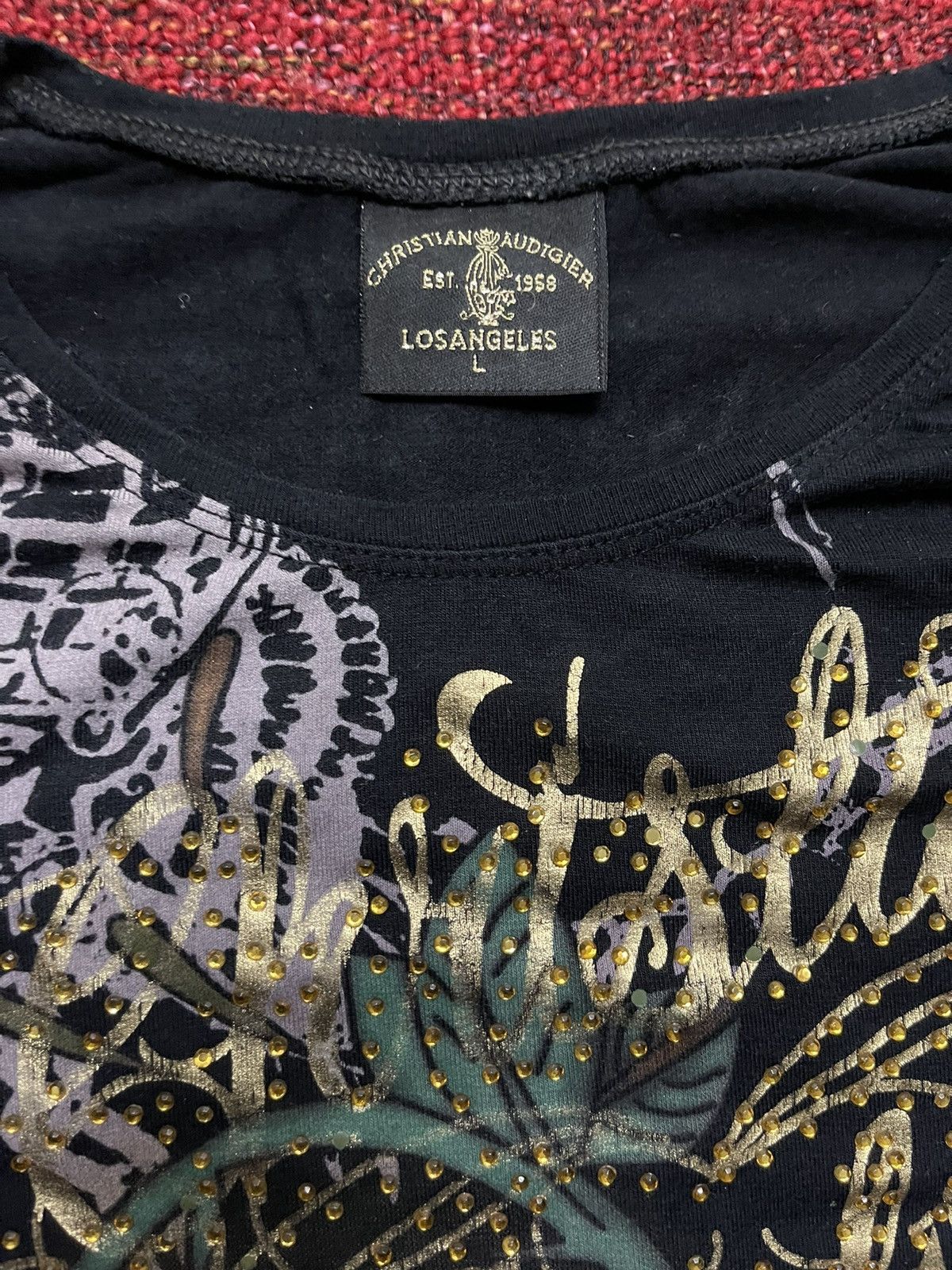 Christian Audigier × Ed Hardy × Vintage Christian Audigier Ed Hardy vintage Y2K longsleeve Size US L / EU 52-54 / 3 - 5 Thumbnail