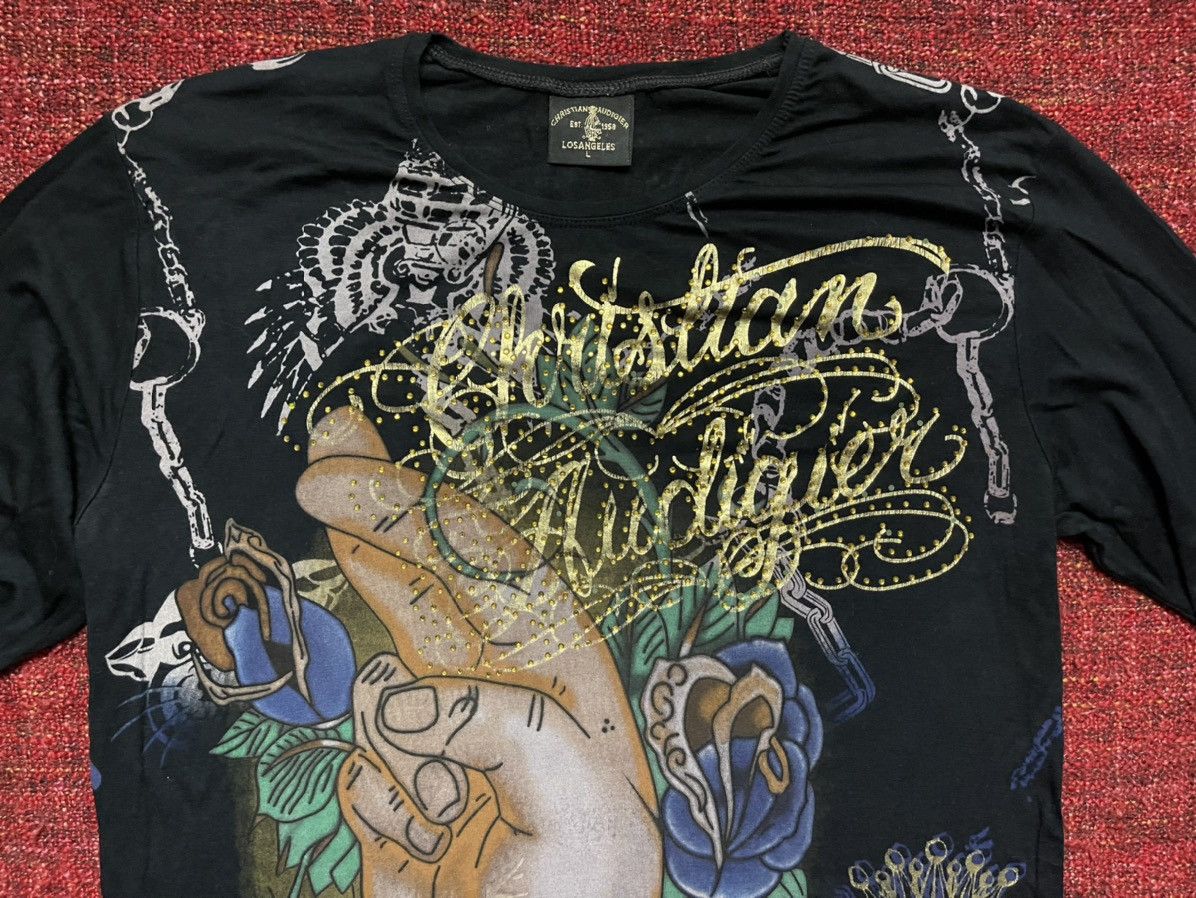 Christian Audigier × Ed Hardy × Vintage Christian Audigier Ed Hardy vintage Y2K longsleeve Size US L / EU 52-54 / 3 - 2 Thumbnail