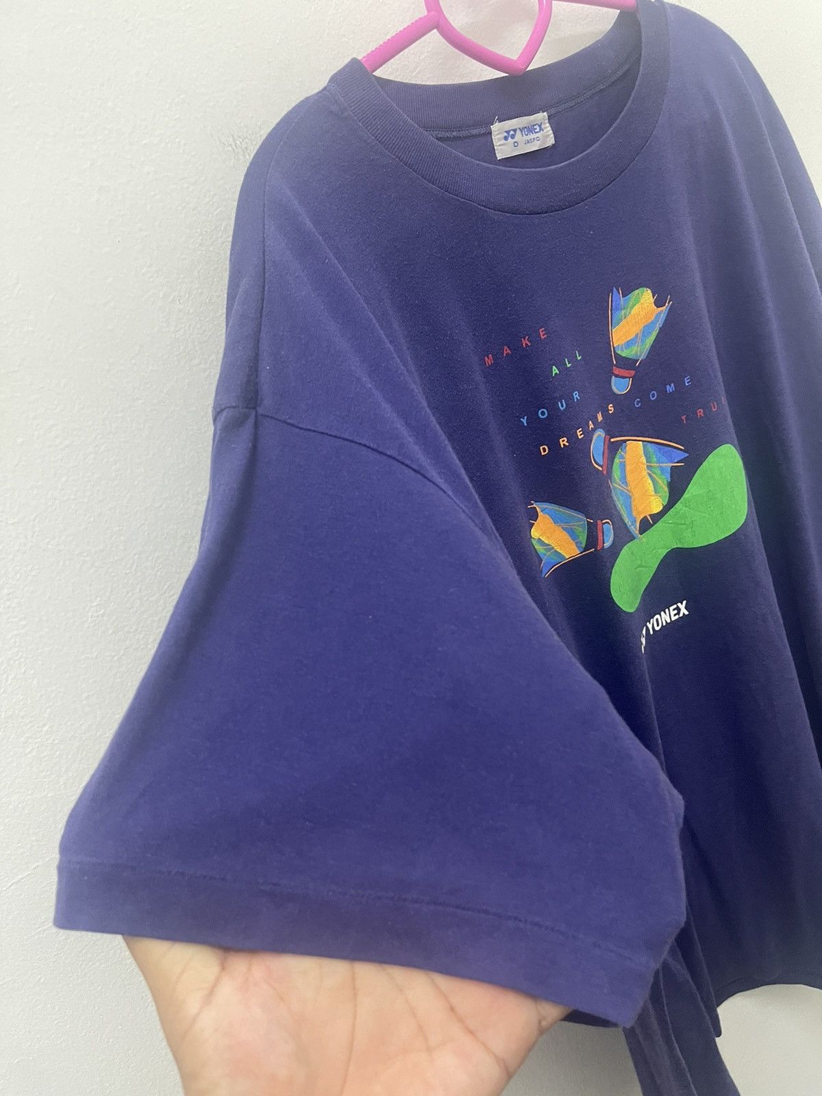 Japanese Brand Rare Vintage YONEX Made in Japan Spell Out Big Logo Size US XL / EU 56 / 4 - 3 Thumbnail