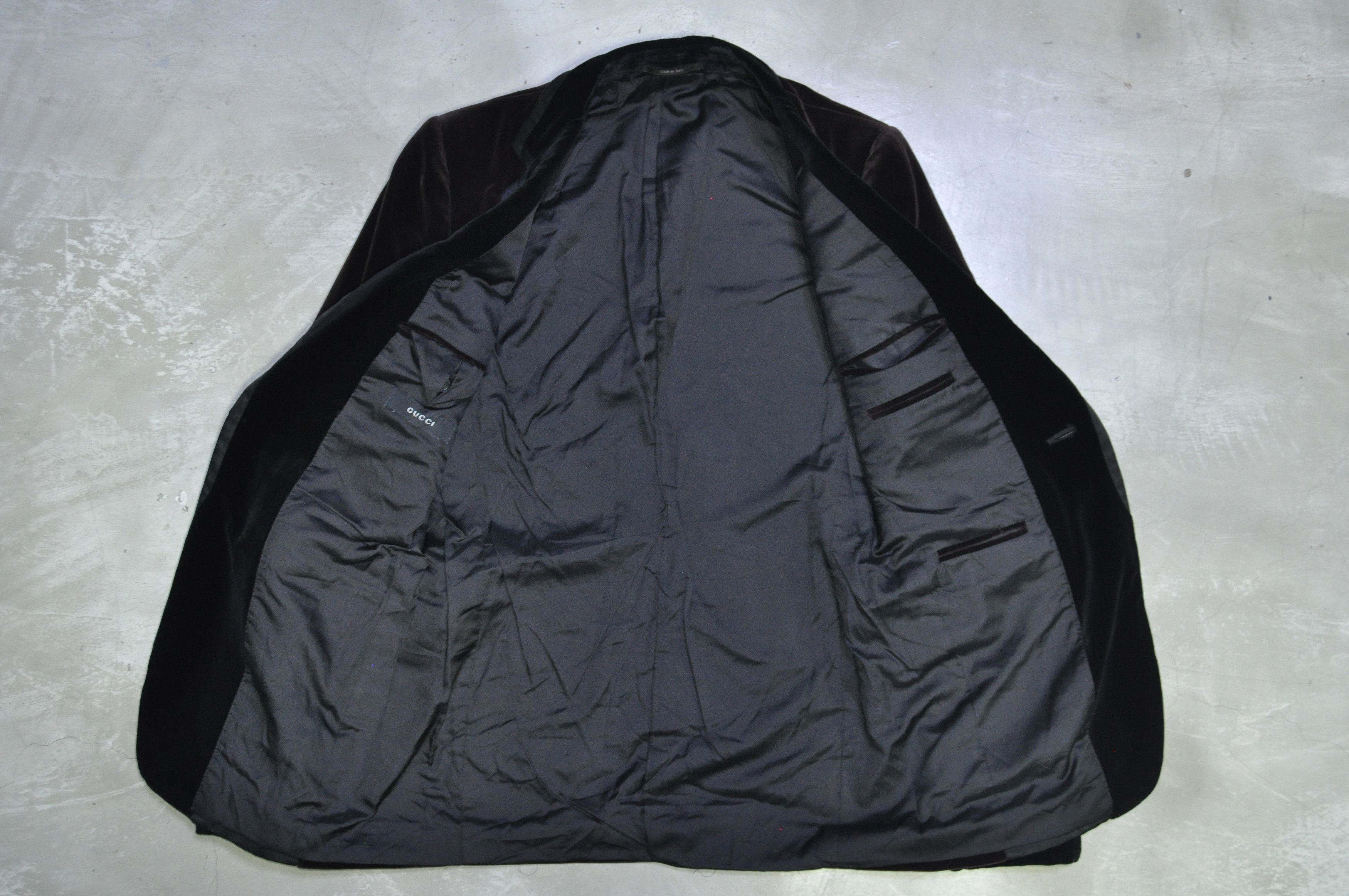 Gucci Gucci - Velour Tuxedo Coat Size 46R - 6 Thumbnail