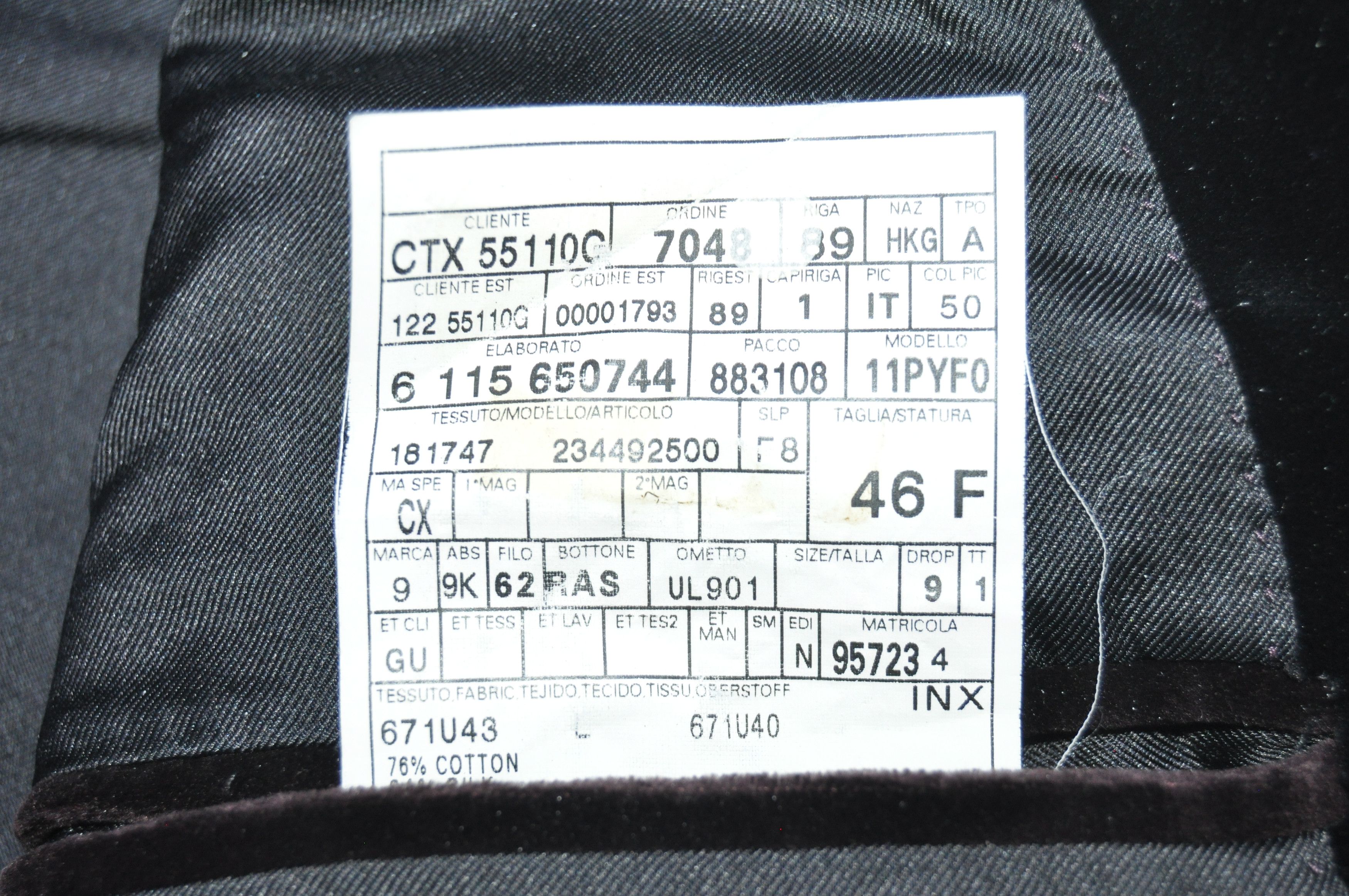 Gucci Gucci - Velour Tuxedo Coat Size 46R - 9 Thumbnail