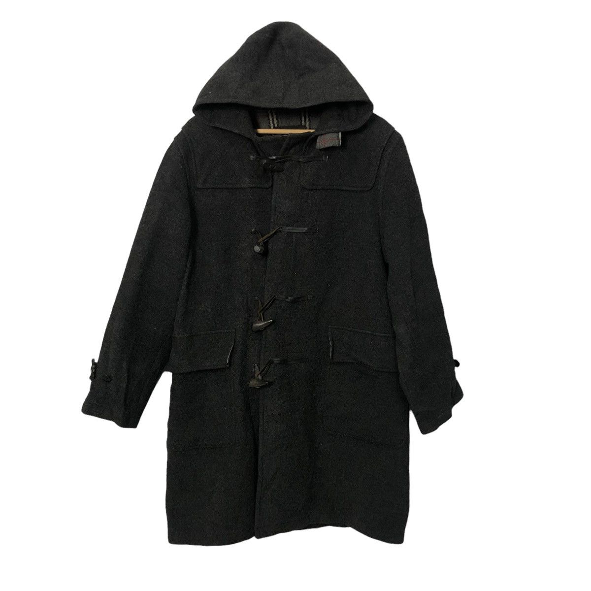 Burberry Vintage Burberry Black Label Duffle Hoodie Coat Jacket Size US L / EU 52-54 / 3 - 2 Thumbnail