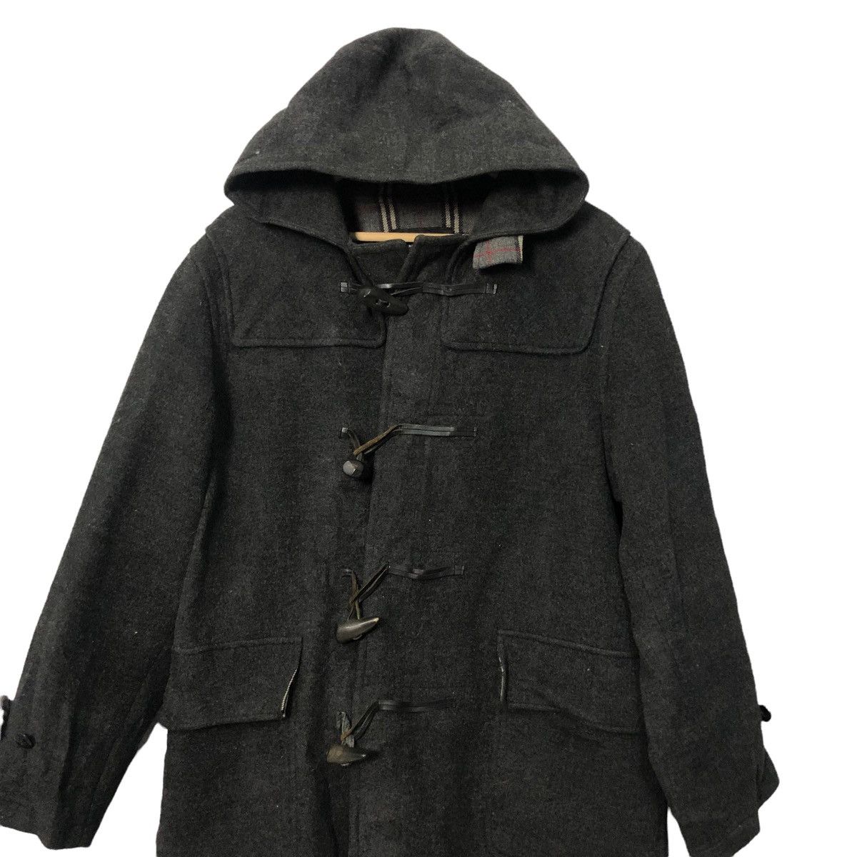Burberry Vintage Burberry Black Label Duffle Hoodie Coat Jacket Size US L / EU 52-54 / 3 - 5 Thumbnail