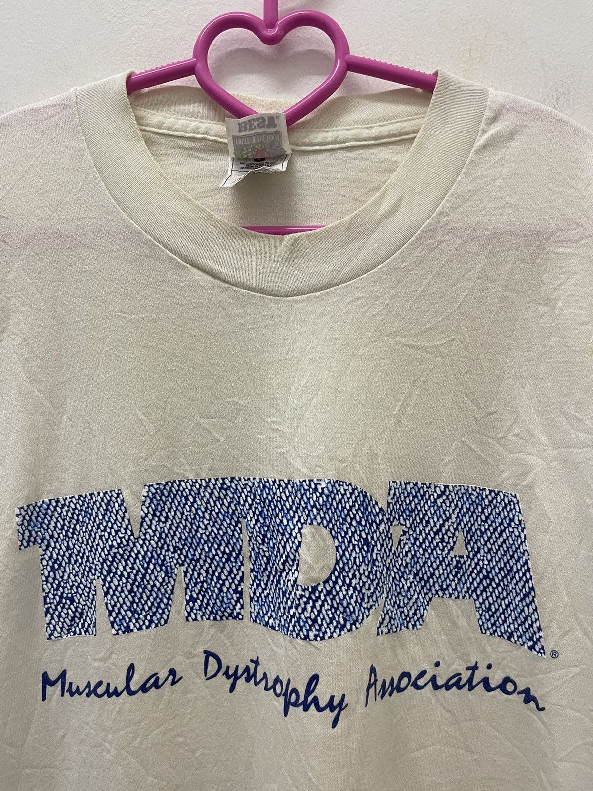 Vintage Rare Vintage MDA Muscular Dystrophy Association Spell Out Size US L / EU 52-54 / 3 - 3 Thumbnail