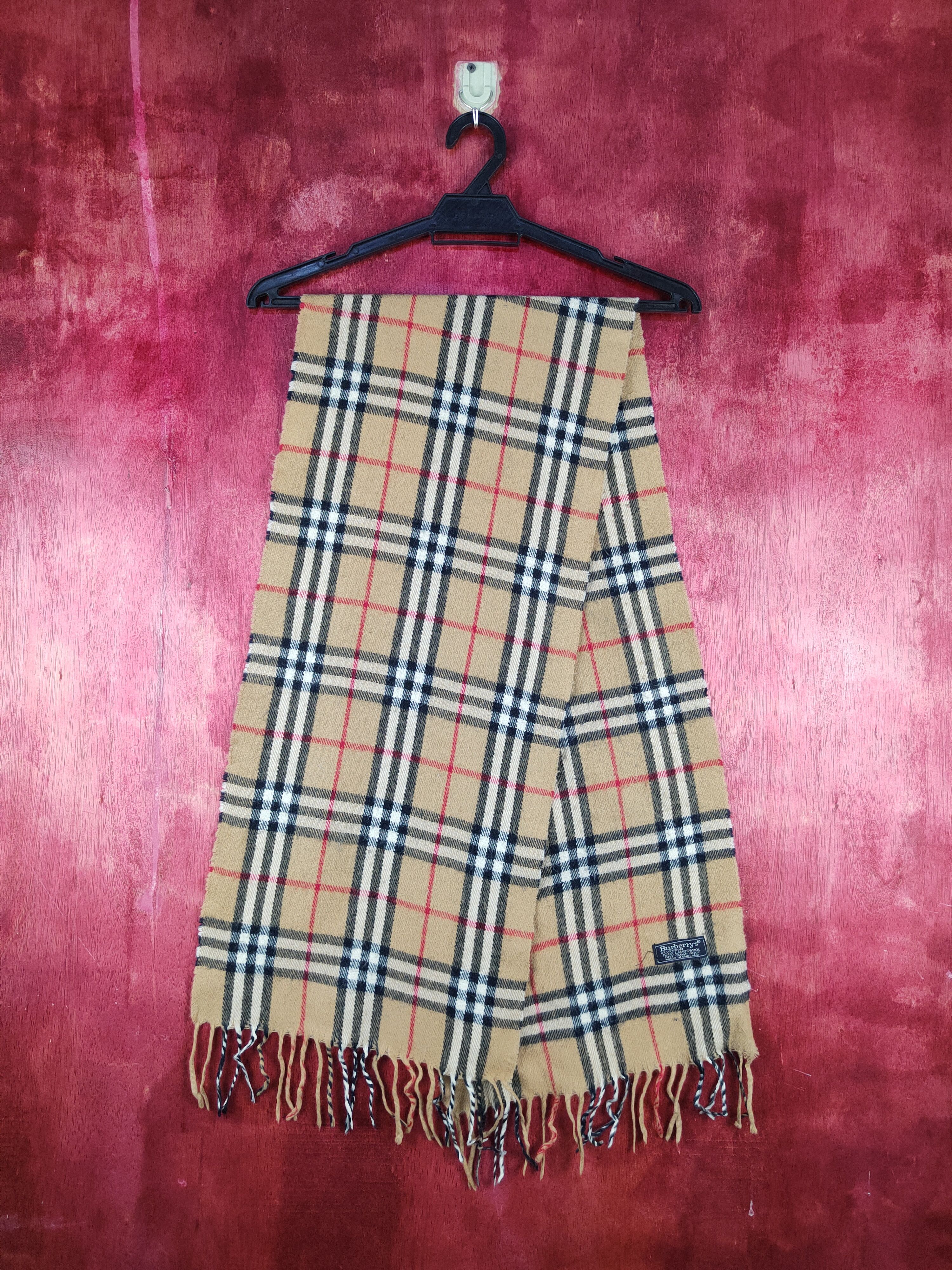 Burberry Burberrys checkered Brown Muffler Scarves #S1043 Size ONE SIZE - 5 Thumbnail