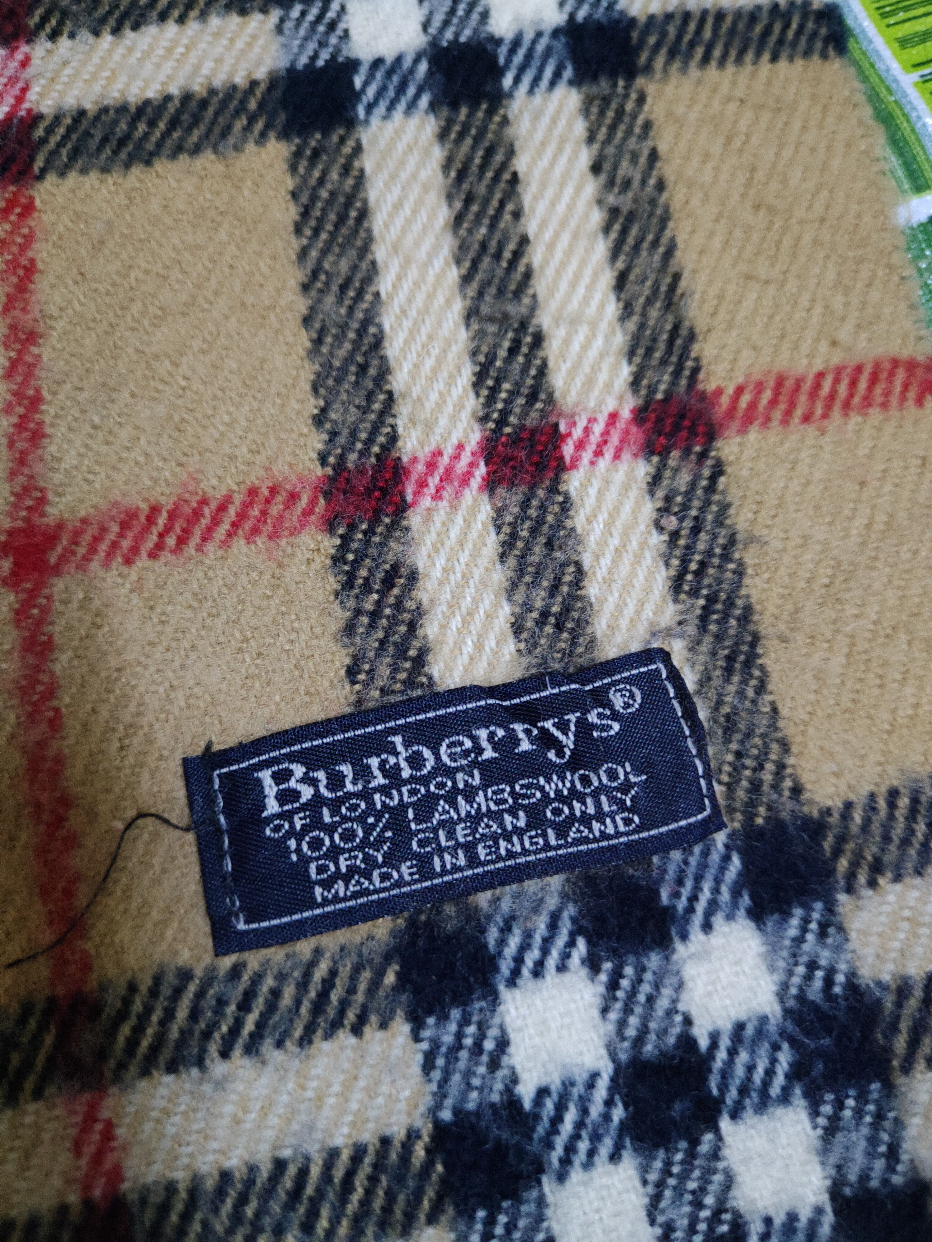 Burberry Burberrys checkered Brown Muffler Scarves #S1043 Size ONE SIZE - 8 Thumbnail