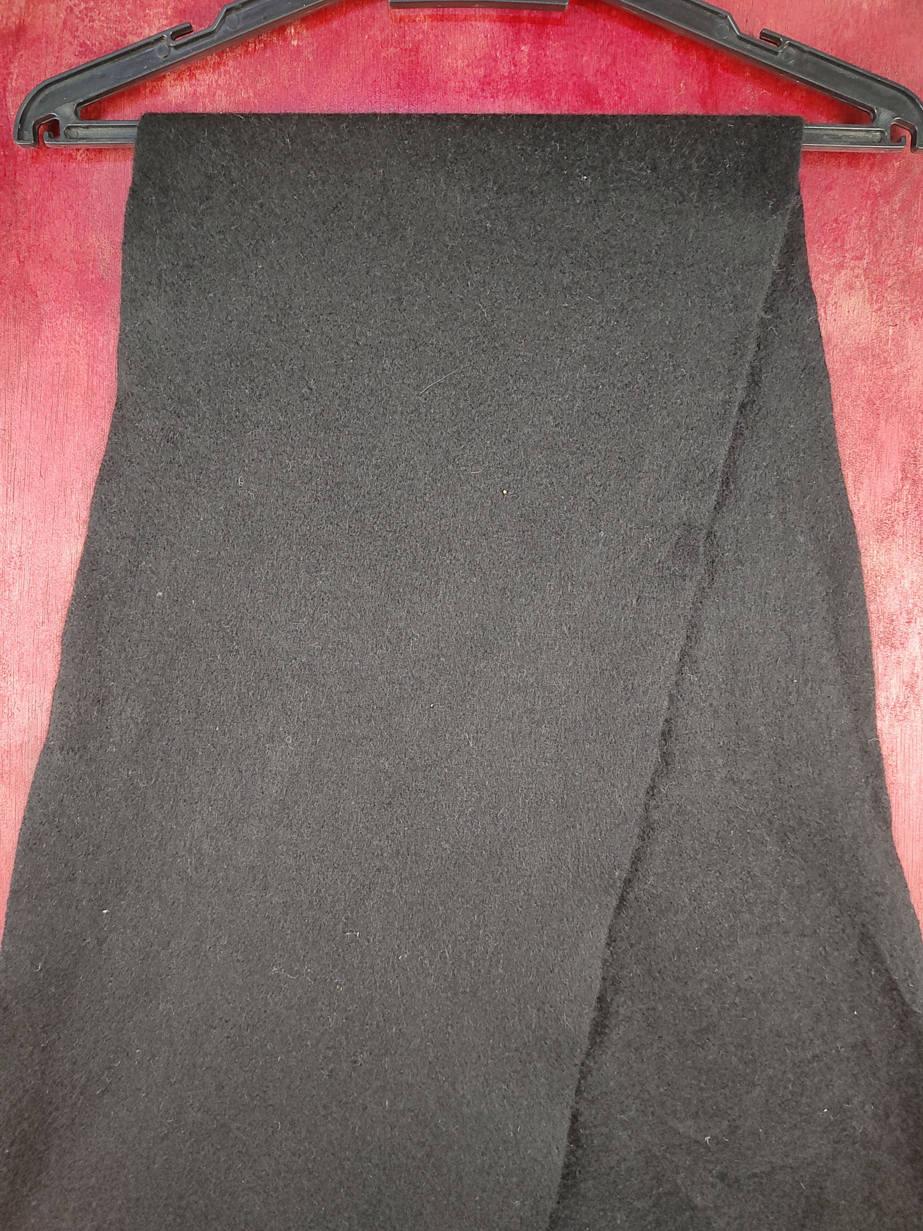 Lanvin Black Muffler Scarves #S1044