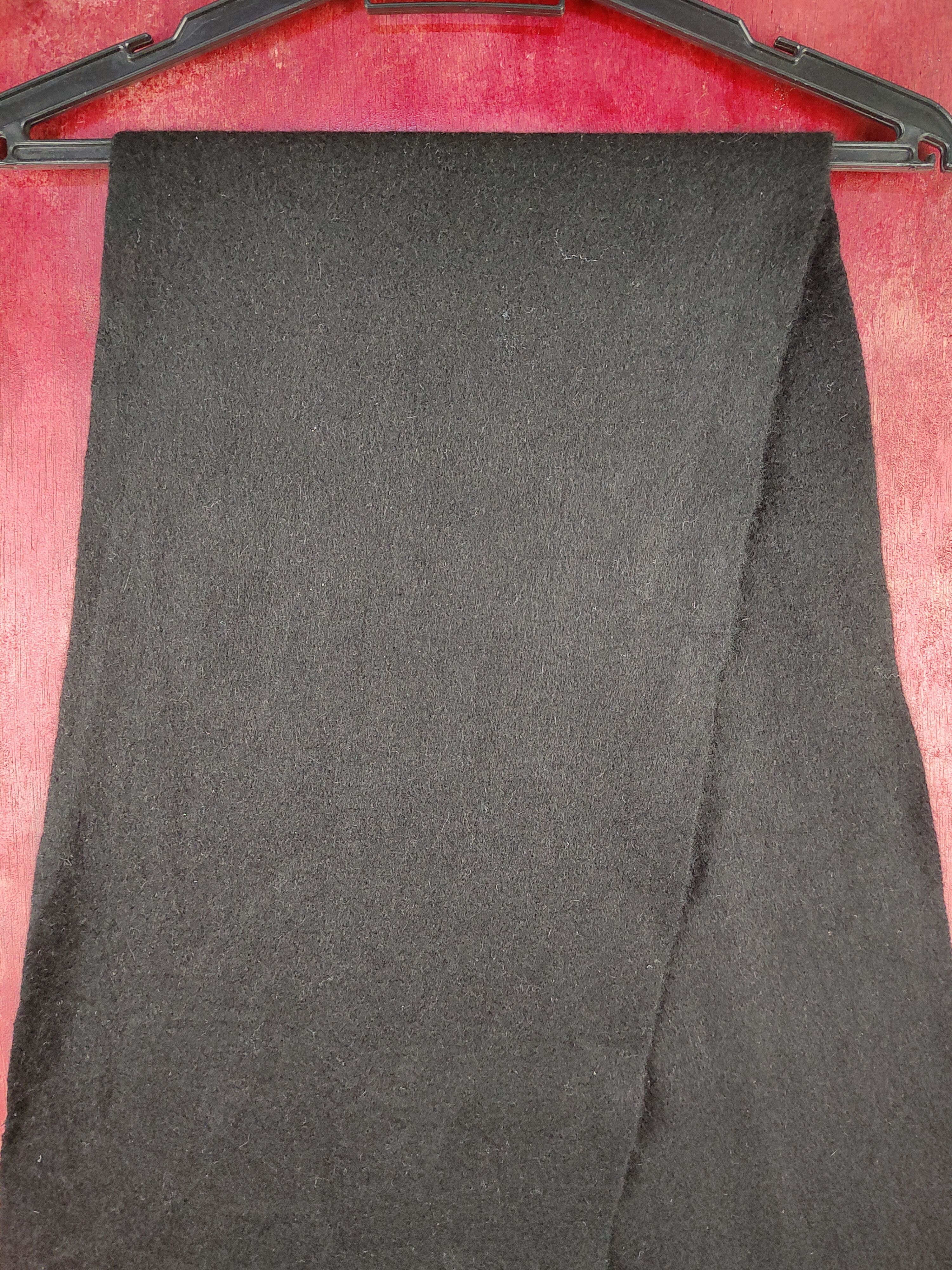 Lanvin Black Muffler Scarves #S1044