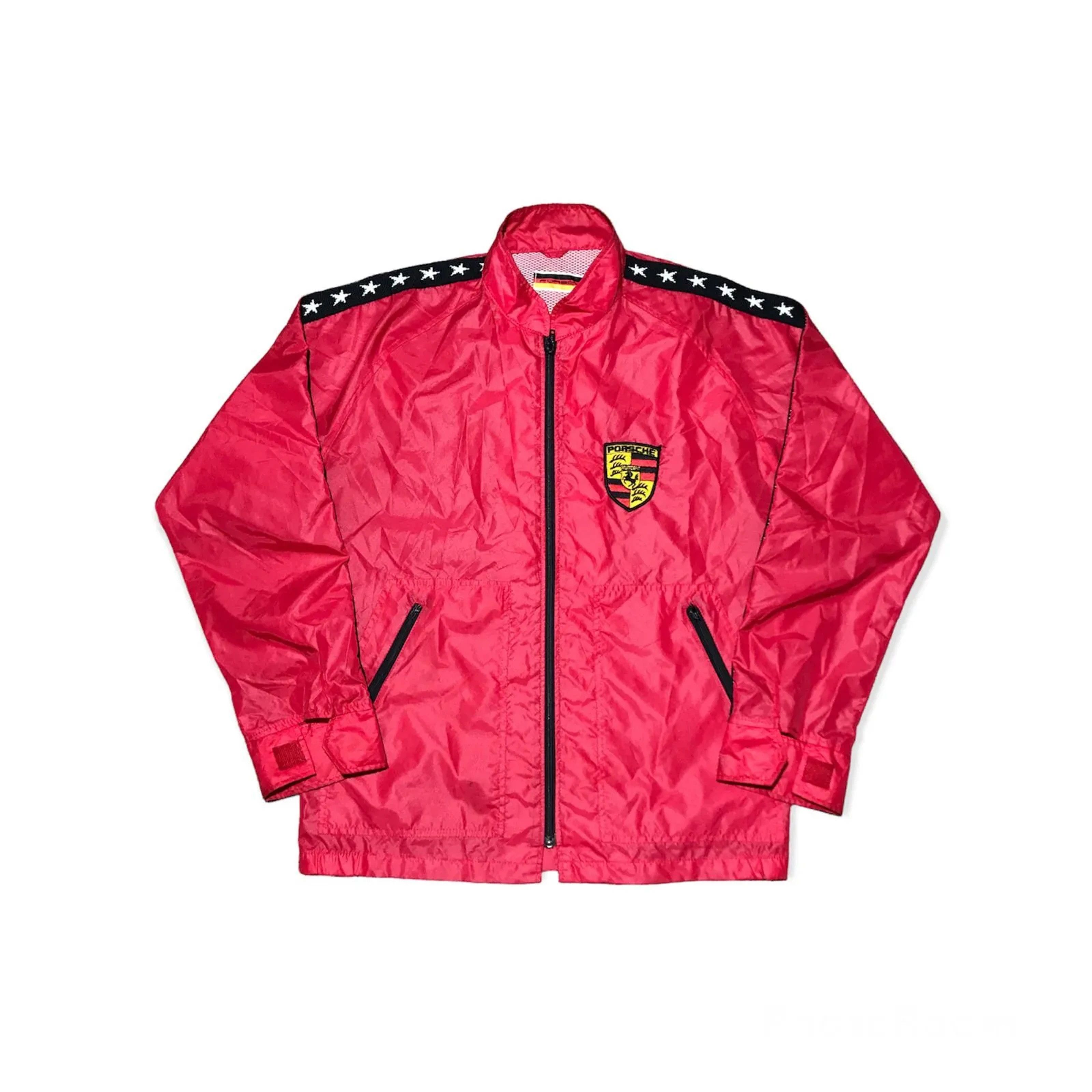 image of Porsche Design x Racing Vintage 80's Porsche Racing Jacket in Red, Men's (Size Large)