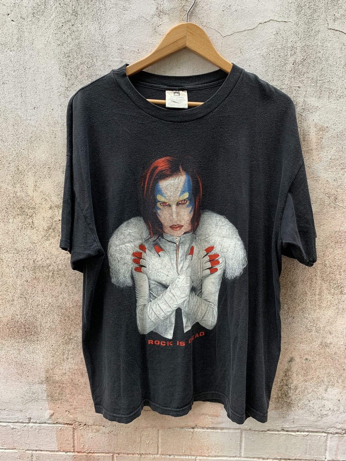 Pre-owned Band Tees X Marilyn Manson 1998 Marilyn Manson: Rock Is Dead In Black