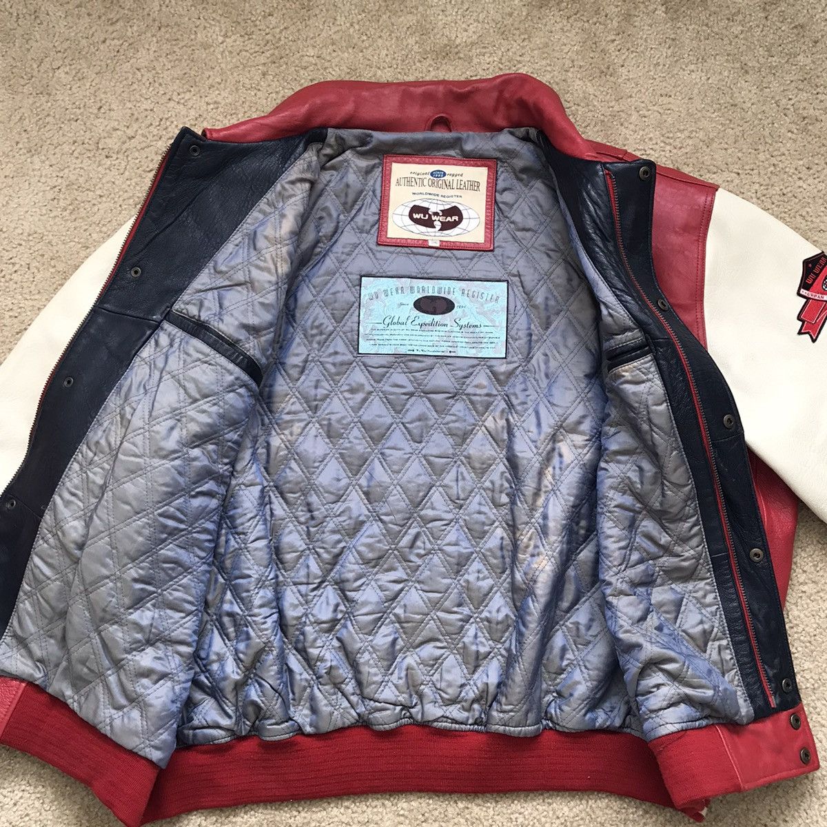 Wu-Tang Clan Wu-Wear Leather Jacket 5XL OG 90’s Vintage Rza Gza Raekwon Size US XXL / EU 58 / 5 - 7 Thumbnail