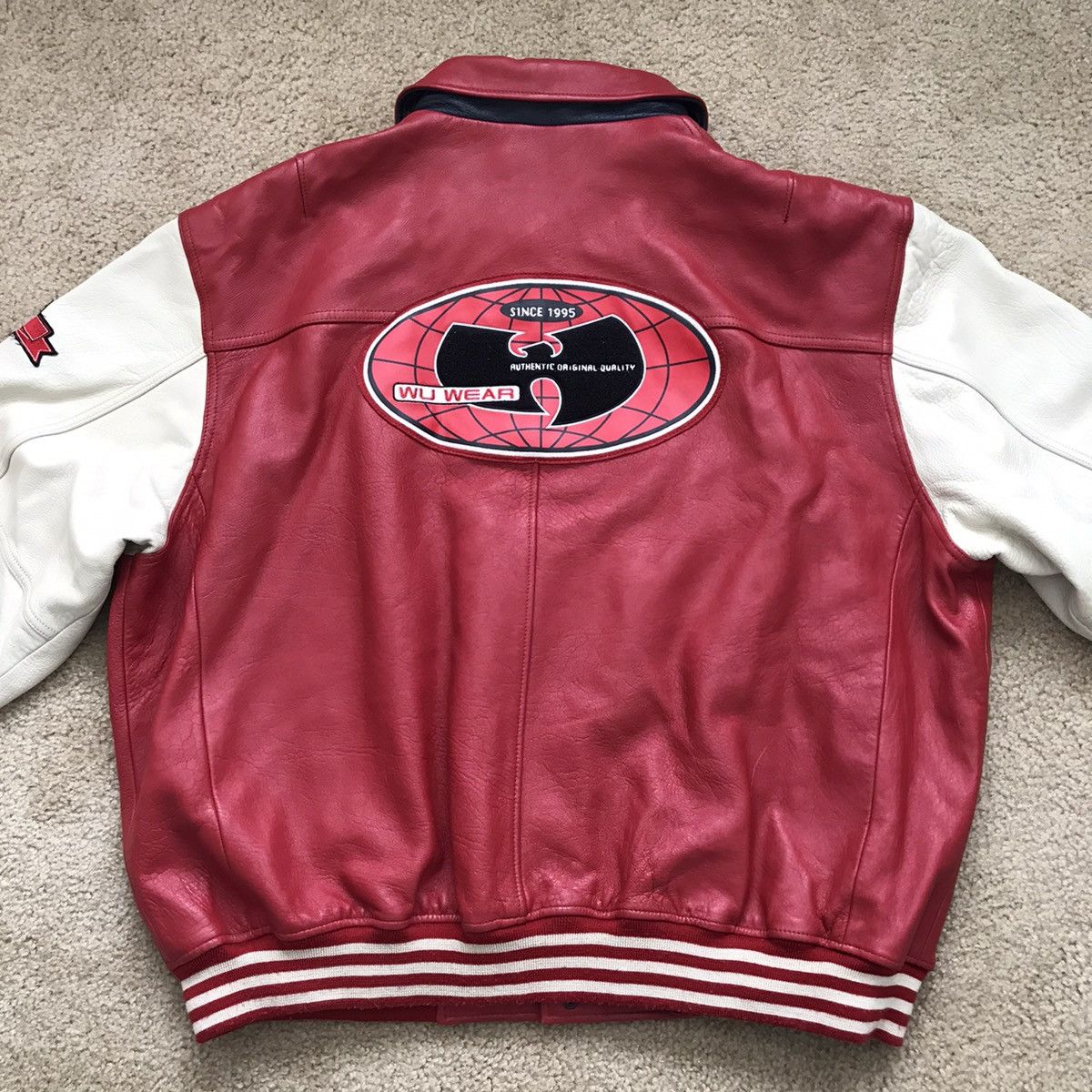 Wu-Tang Clan Wu-Wear Leather Jacket 5XL OG 90’s Vintage Rza Gza Raekwon Size US XXL / EU 58 / 5 - 16 Thumbnail