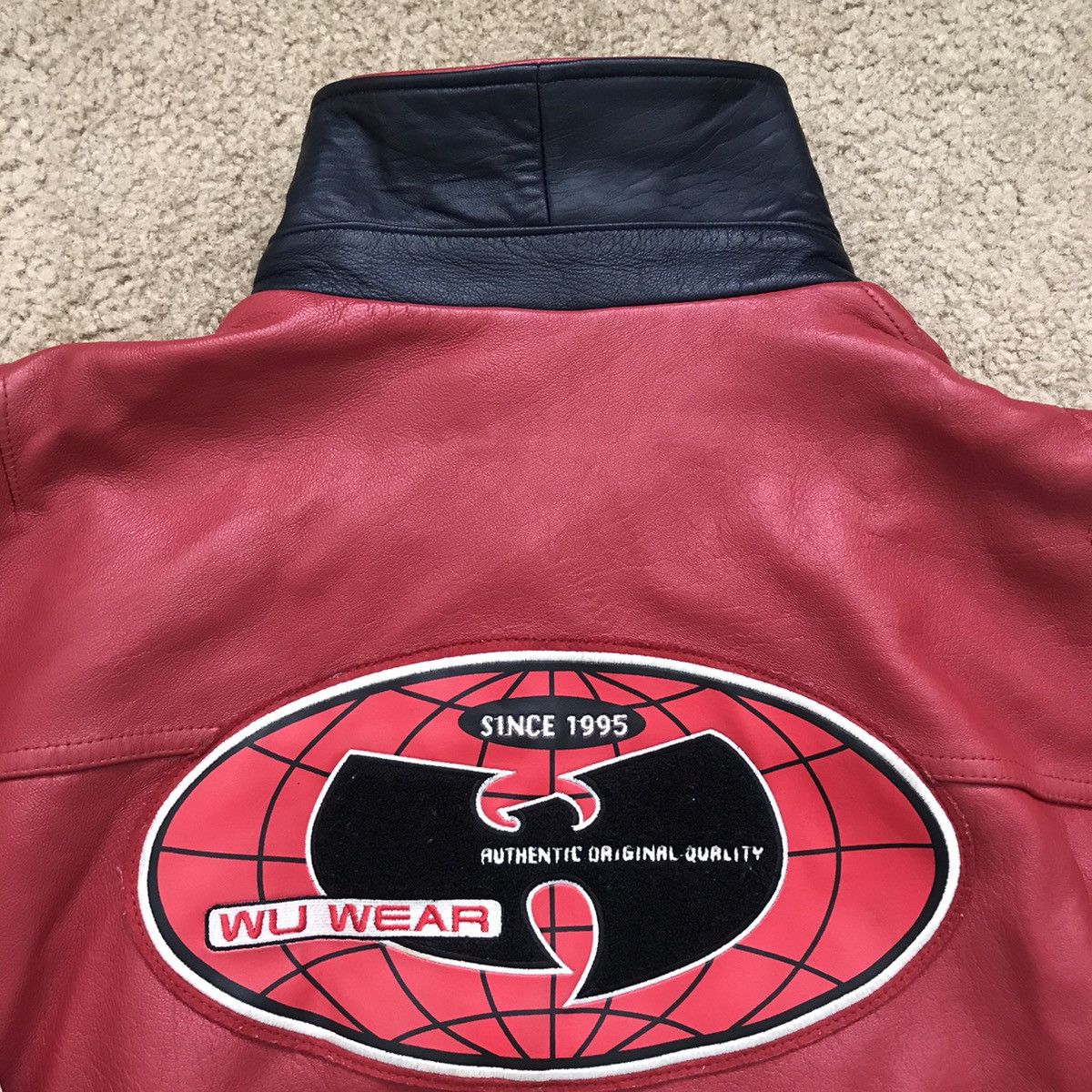 Wu-Tang Clan Wu-Wear Leather Jacket 5XL OG 90’s Vintage Rza Gza Raekwon Size US XXL / EU 58 / 5 - 2 Thumbnail