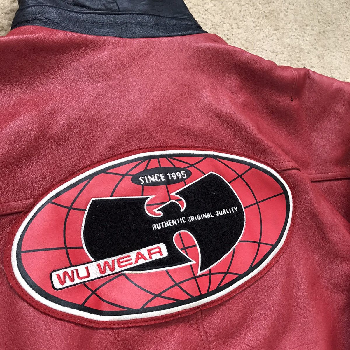 Wu-Tang Clan Wu-Wear Leather Jacket 5XL OG 90’s Vintage Rza Gza Raekwon Size US XXL / EU 58 / 5 - 10 Thumbnail
