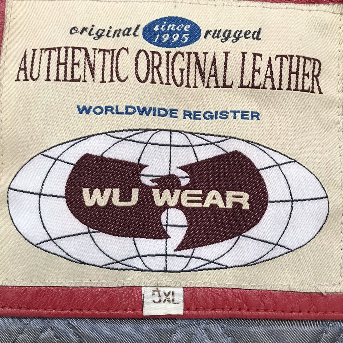 Wu-Tang Clan Wu-Wear Leather Jacket 5XL OG 90’s Vintage Rza Gza Raekwon Size US XXL / EU 58 / 5 - 9 Thumbnail