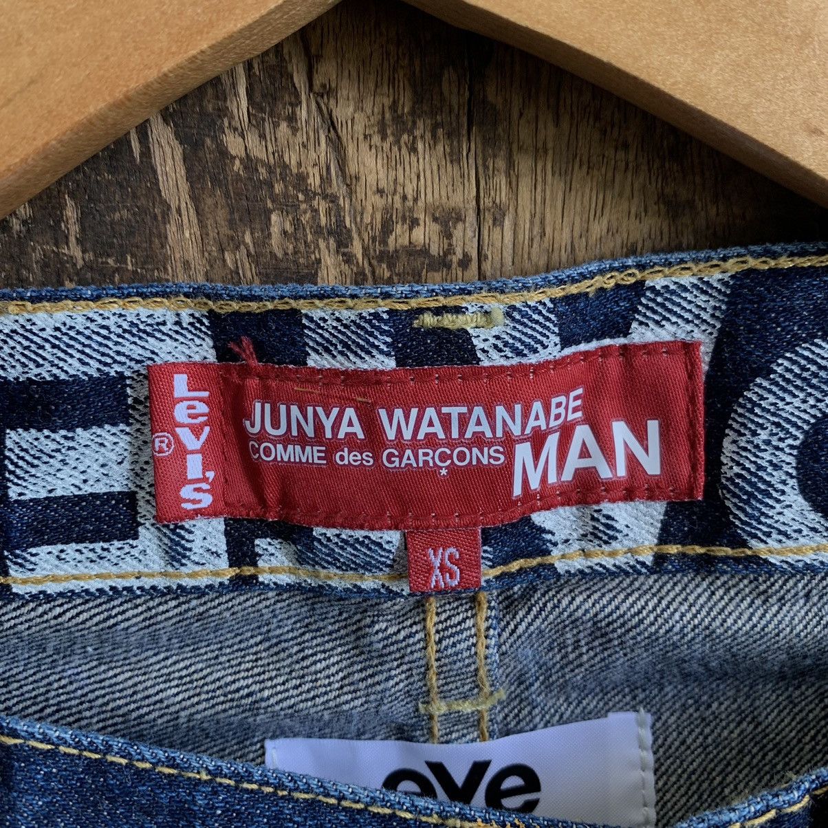 Comme des Garcons Junya Watanabe X Levi's AD2018 Painted Banner Selvedge Jeans Size US 33 - 6 Thumbnail