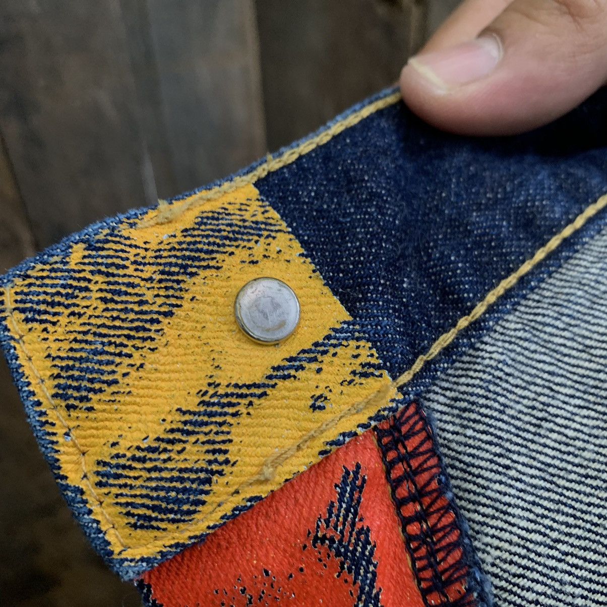 Comme des Garcons Junya Watanabe X Levi's AD2018 Painted Banner Selvedge Jeans Size US 33 - 17 Thumbnail