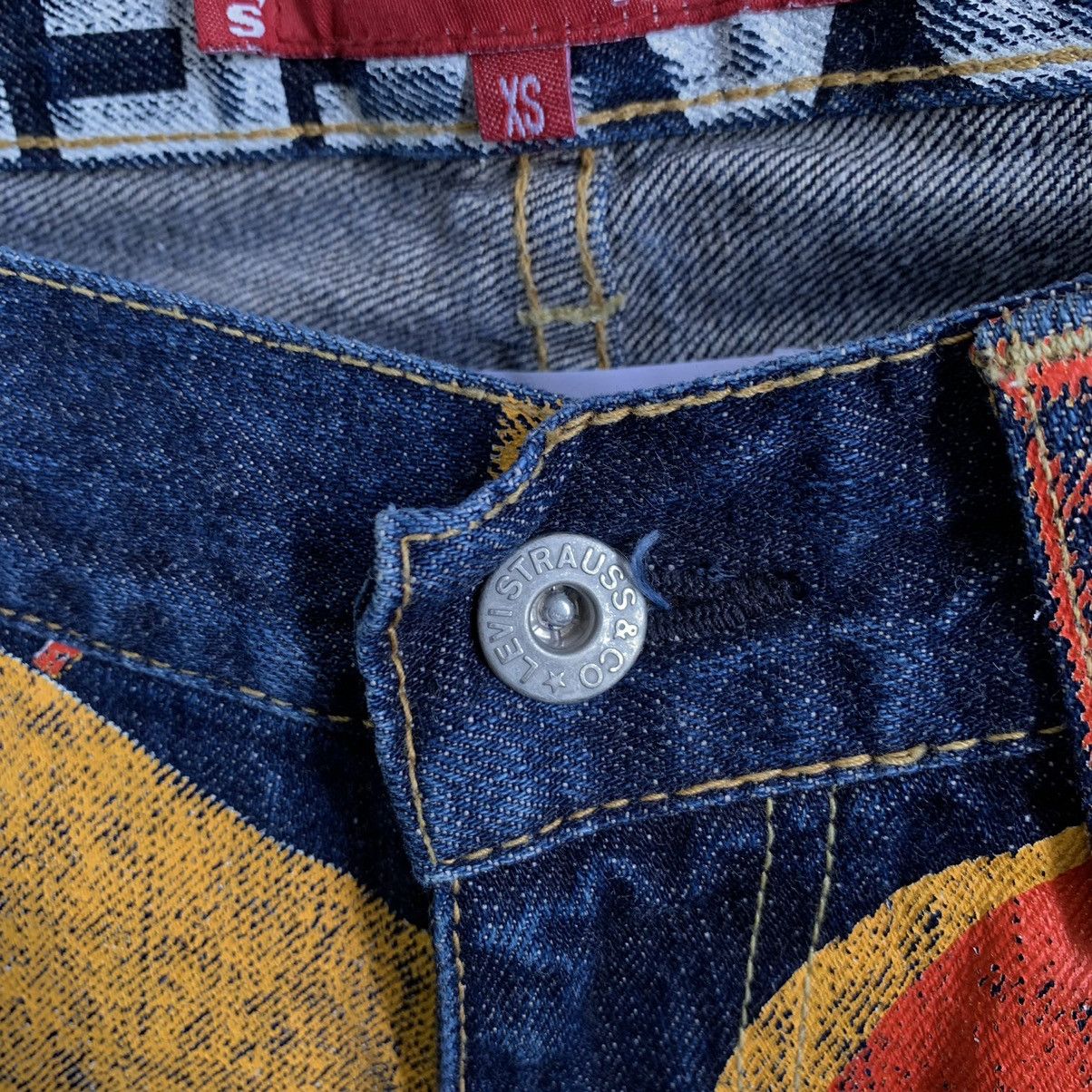 Comme des Garcons Junya Watanabe X Levi's AD2018 Painted Banner Selvedge Jeans Size US 33 - 5 Thumbnail