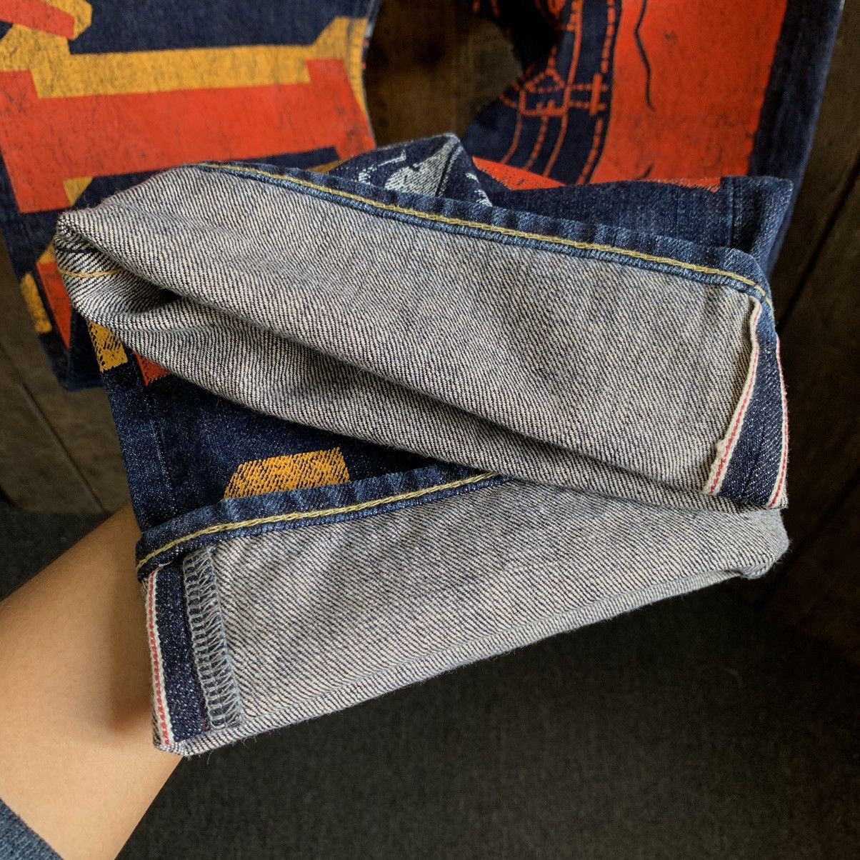 Comme des Garcons Junya Watanabe X Levi's AD2018 Painted Banner Selvedge Jeans Size US 33 - 9 Thumbnail
