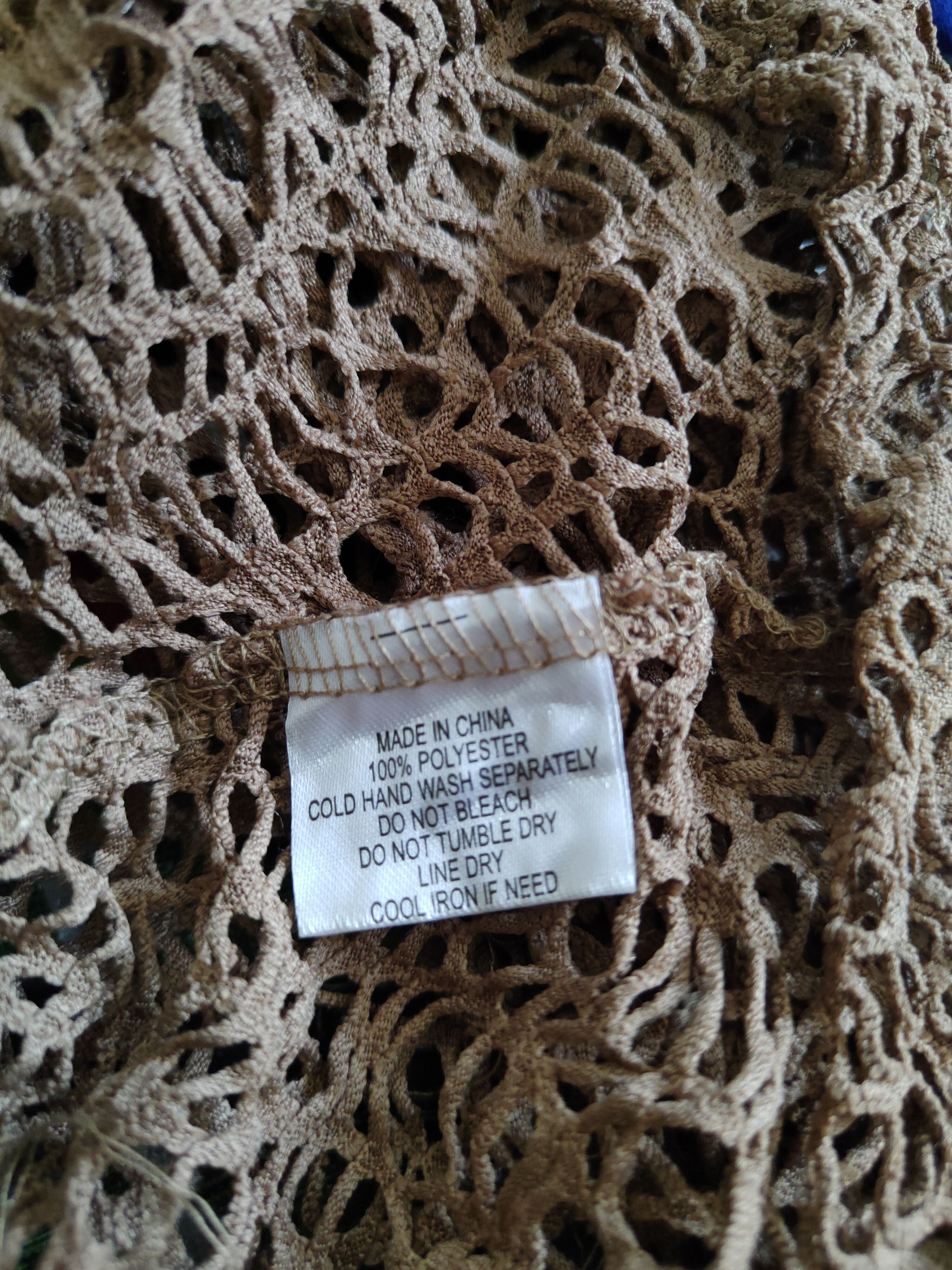 Vintage Filo Brown Crochet Meshnet Tank Tops #S983 Size S / US 4 / IT 40 - 12 Thumbnail