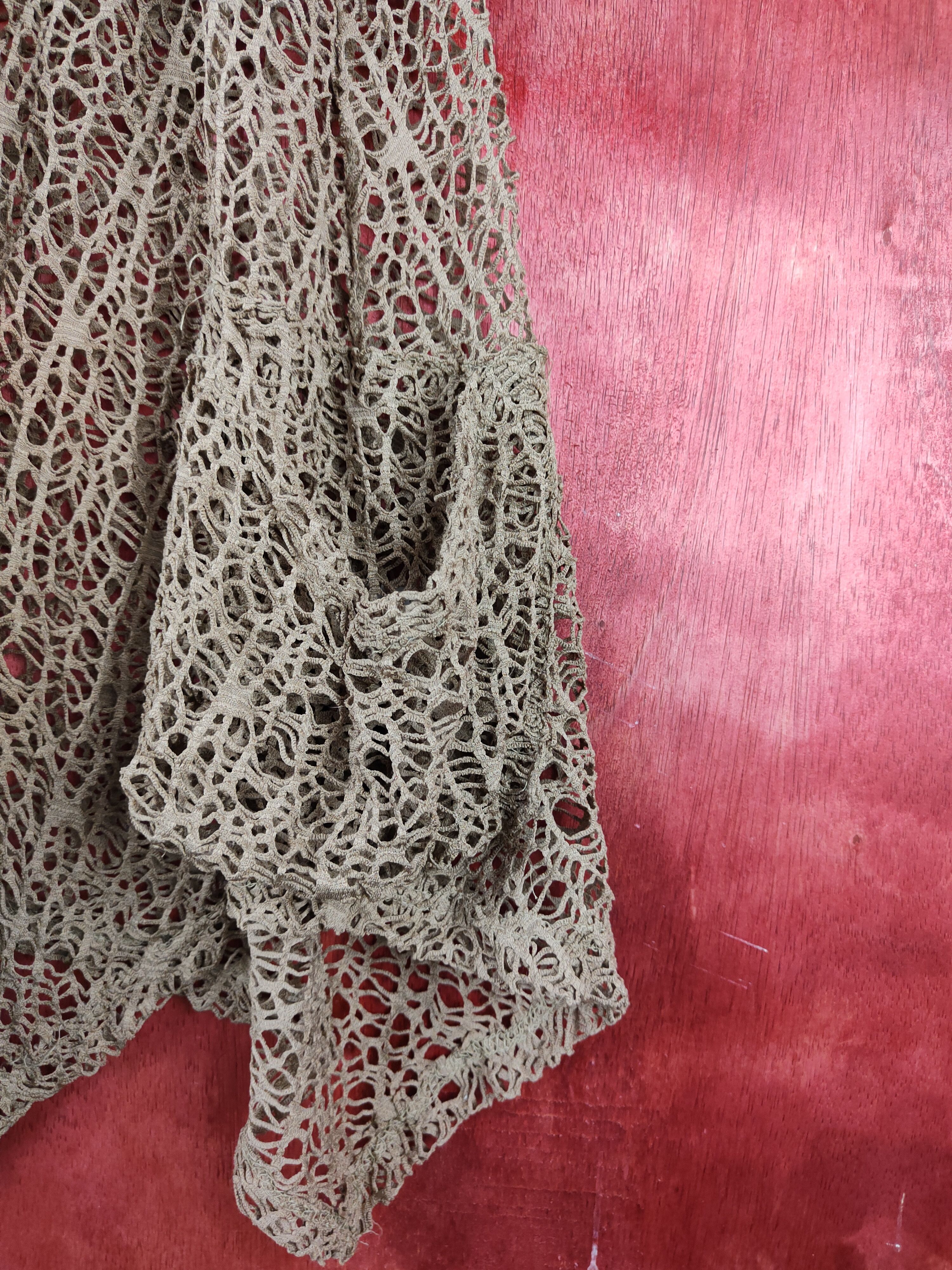 Vintage Filo Brown Crochet Meshnet Tank Tops #S983 Size S / US 4 / IT 40 - 7 Thumbnail