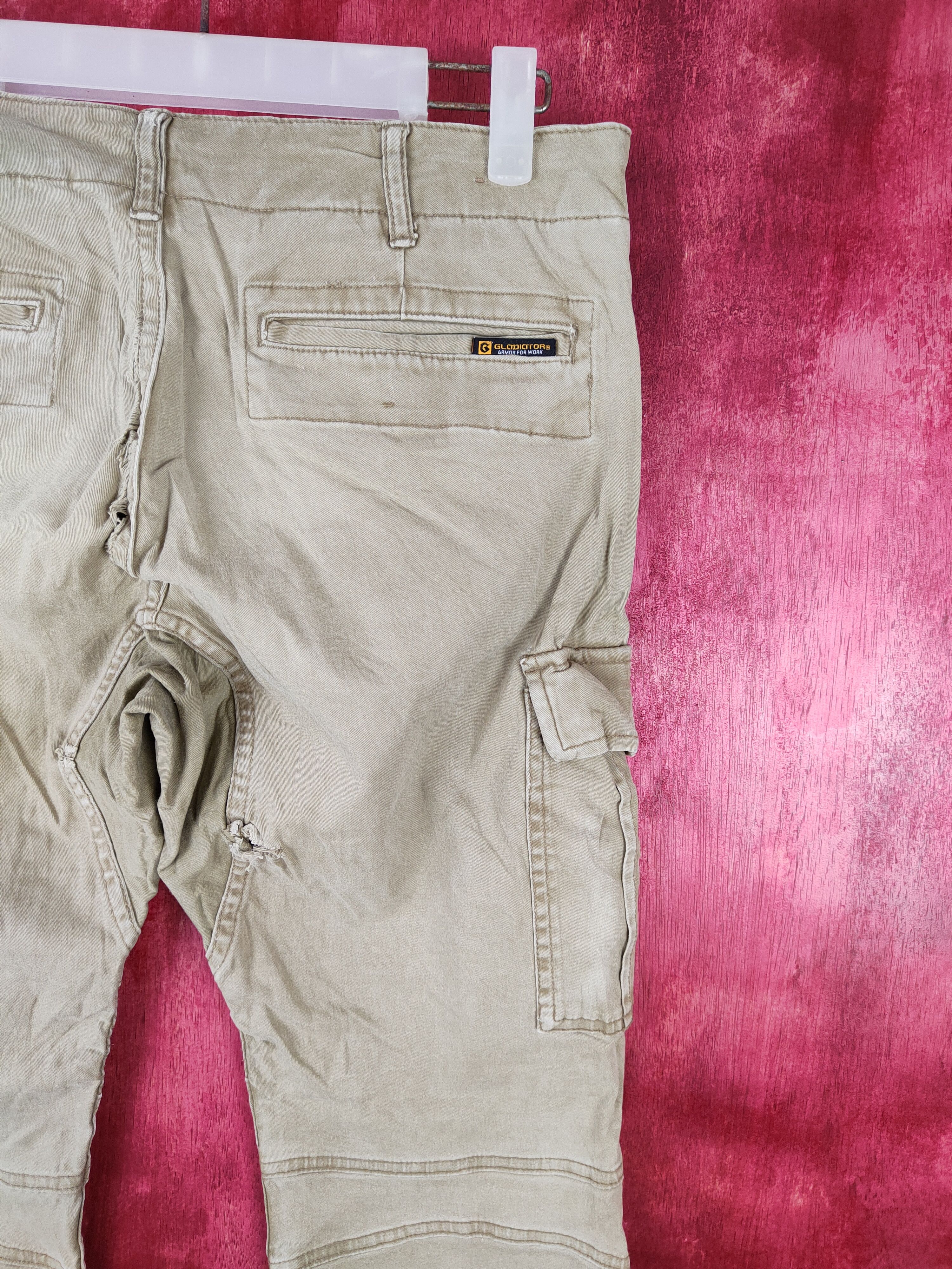 Japanese Brand × Vintage Gladiator Work Brown Multi Pocket Tactical Cargo Pants #5315 Size US 31 - 10 Thumbnail