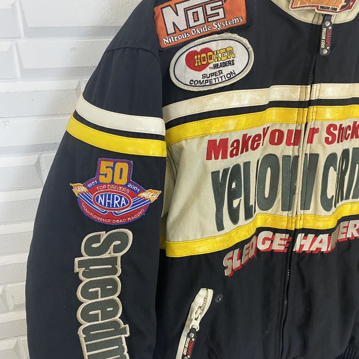 YELLOW CORN YELLOW CORN SLEDGE HAMMER PRO STOCK MOTORCYLE RACING JACKET Size US L / EU 52-54 / 3 - 6 Thumbnail