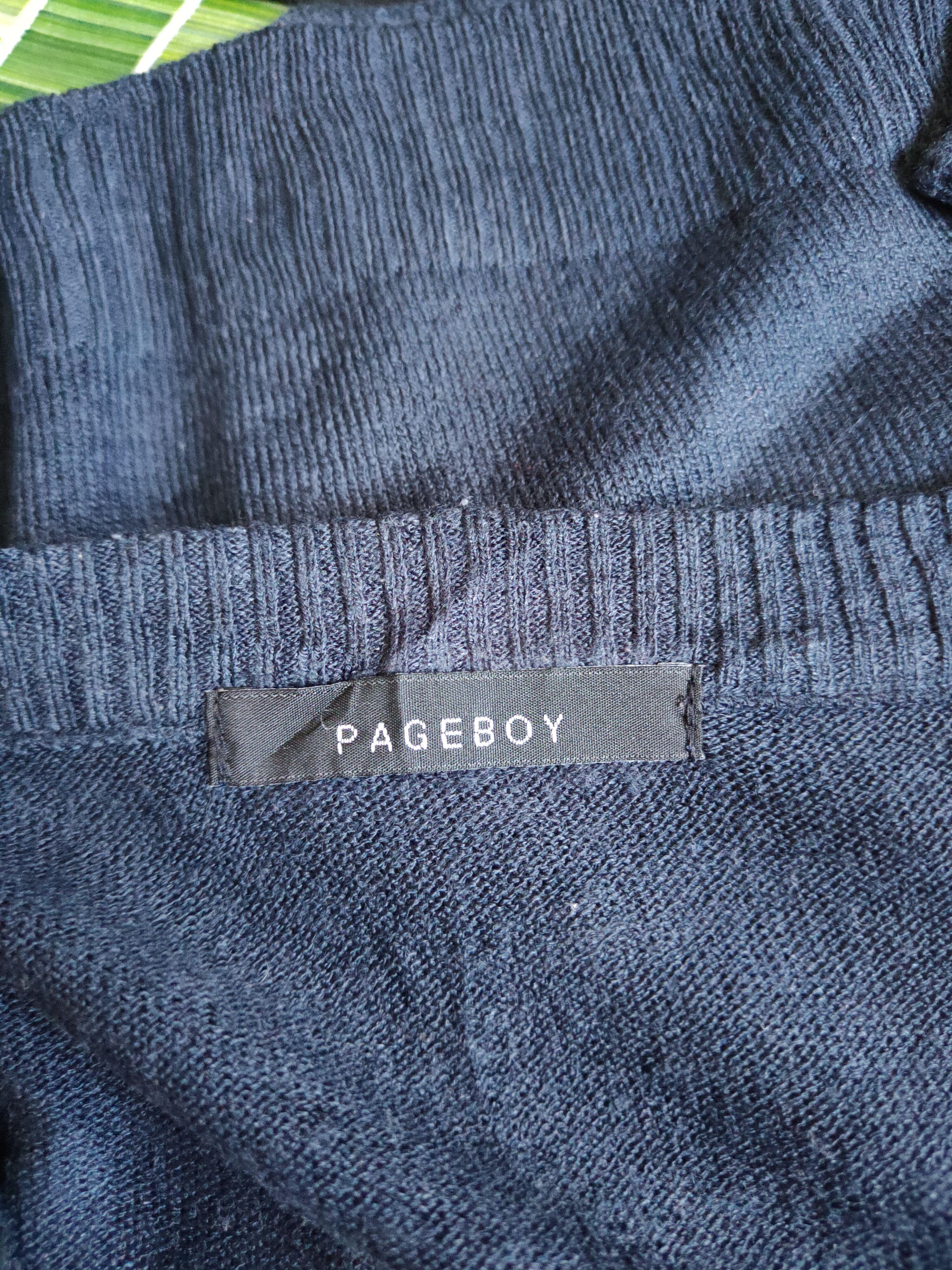 Japanese Brand Pageboy Dark Blue Cardigan knitwear japan vintage #S892 Size M / US 6-8 / IT 42-44 - 12 Thumbnail