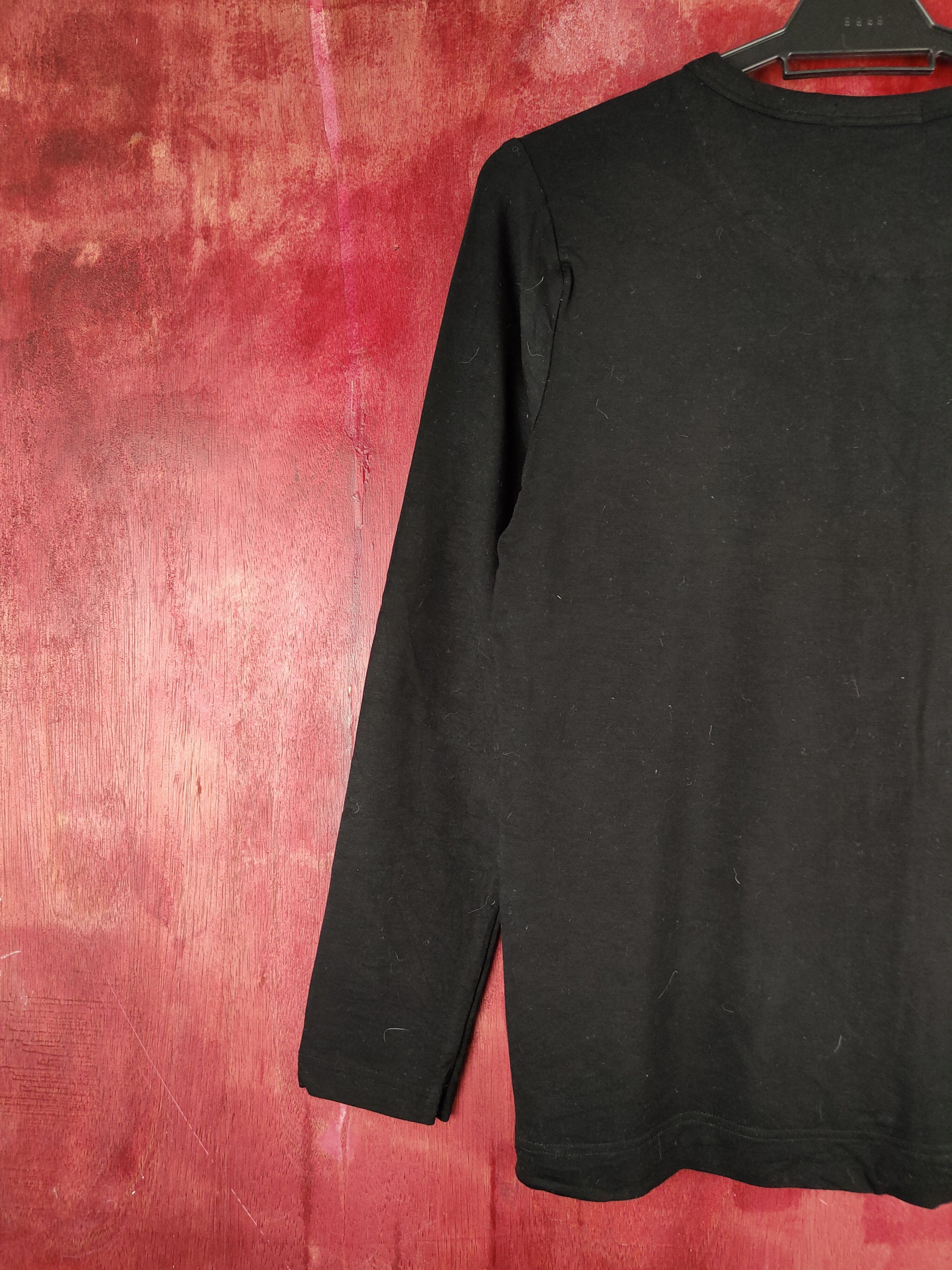 Japanese Brand Closshi Black Cardigan knitwear japan thin #S890 Size M / US 6-8 / IT 42-44 - 8 Thumbnail