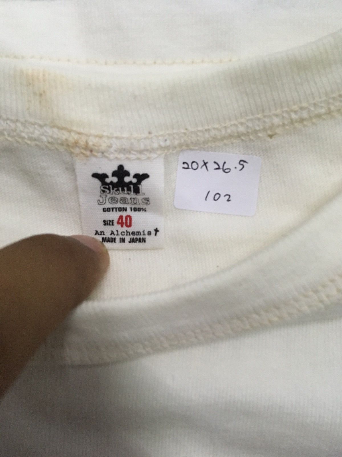 Japanese Brand Skull Jeans by Alchemist Skeleton Skull Design T-shirt Size US M / EU 48-50 / 2 - 6 Thumbnail