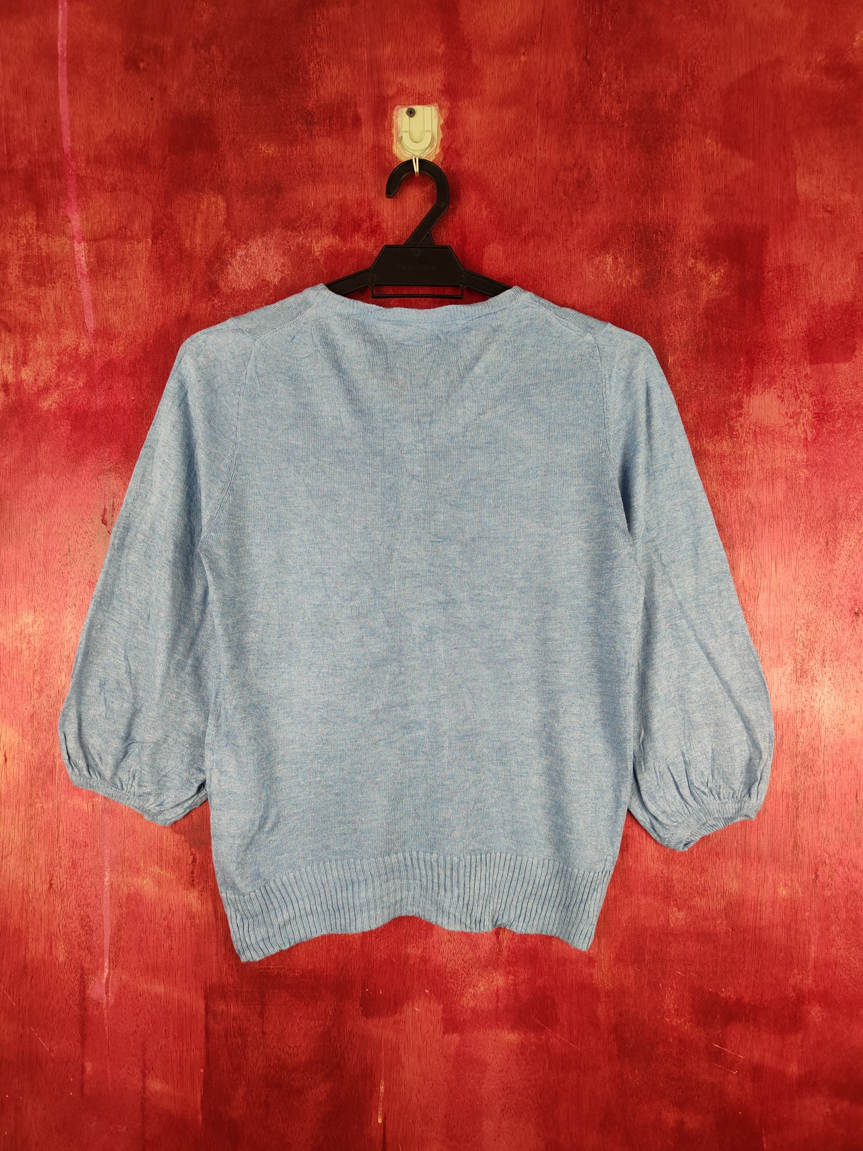 Japanese Brand Persodea Blue Cardigan vintage japan knitwear #S883 Size S / US 4 / IT 40 - 7 Thumbnail