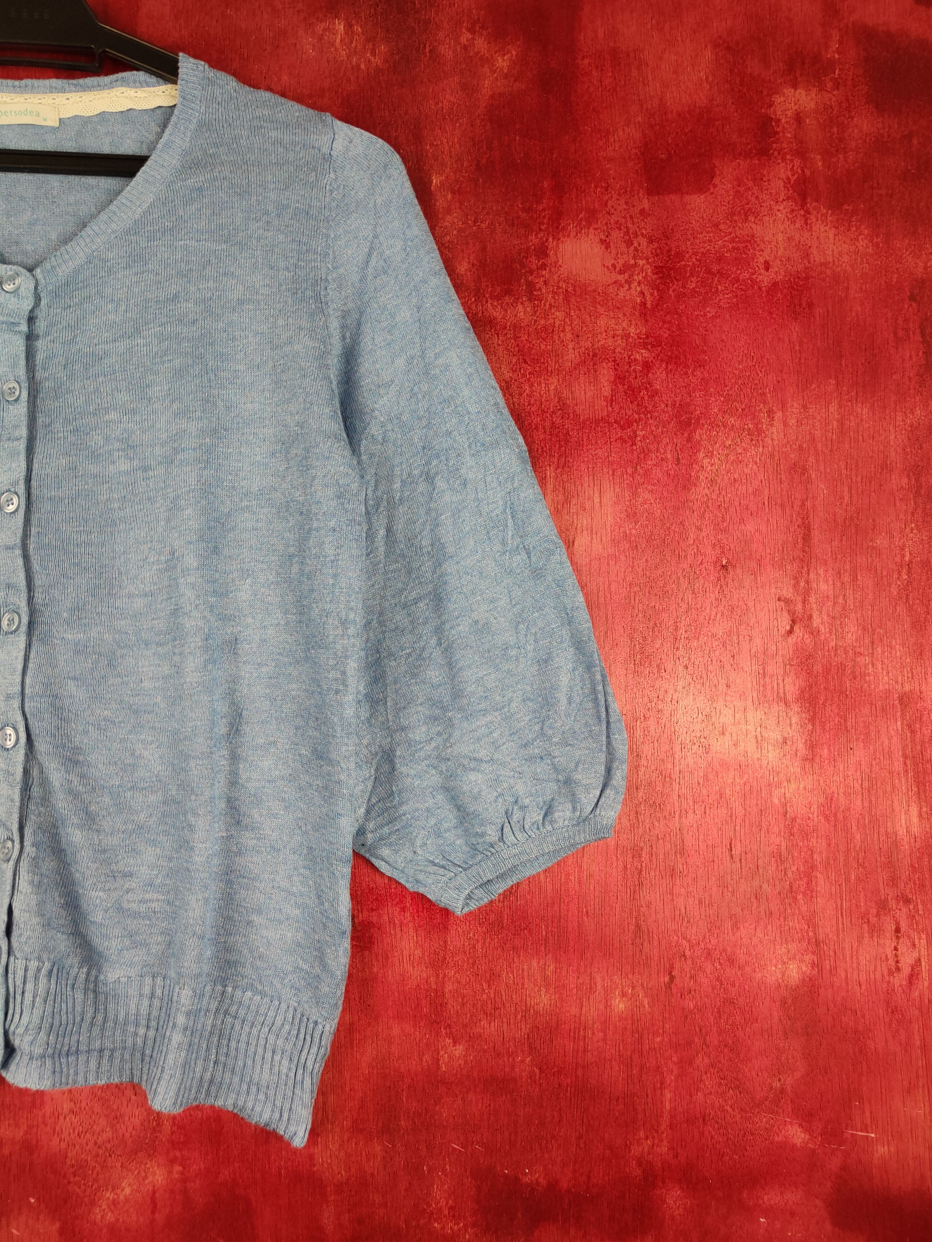Japanese Brand Persodea Blue Cardigan vintage japan knitwear #S883 Size S / US 4 / IT 40 - 5 Thumbnail