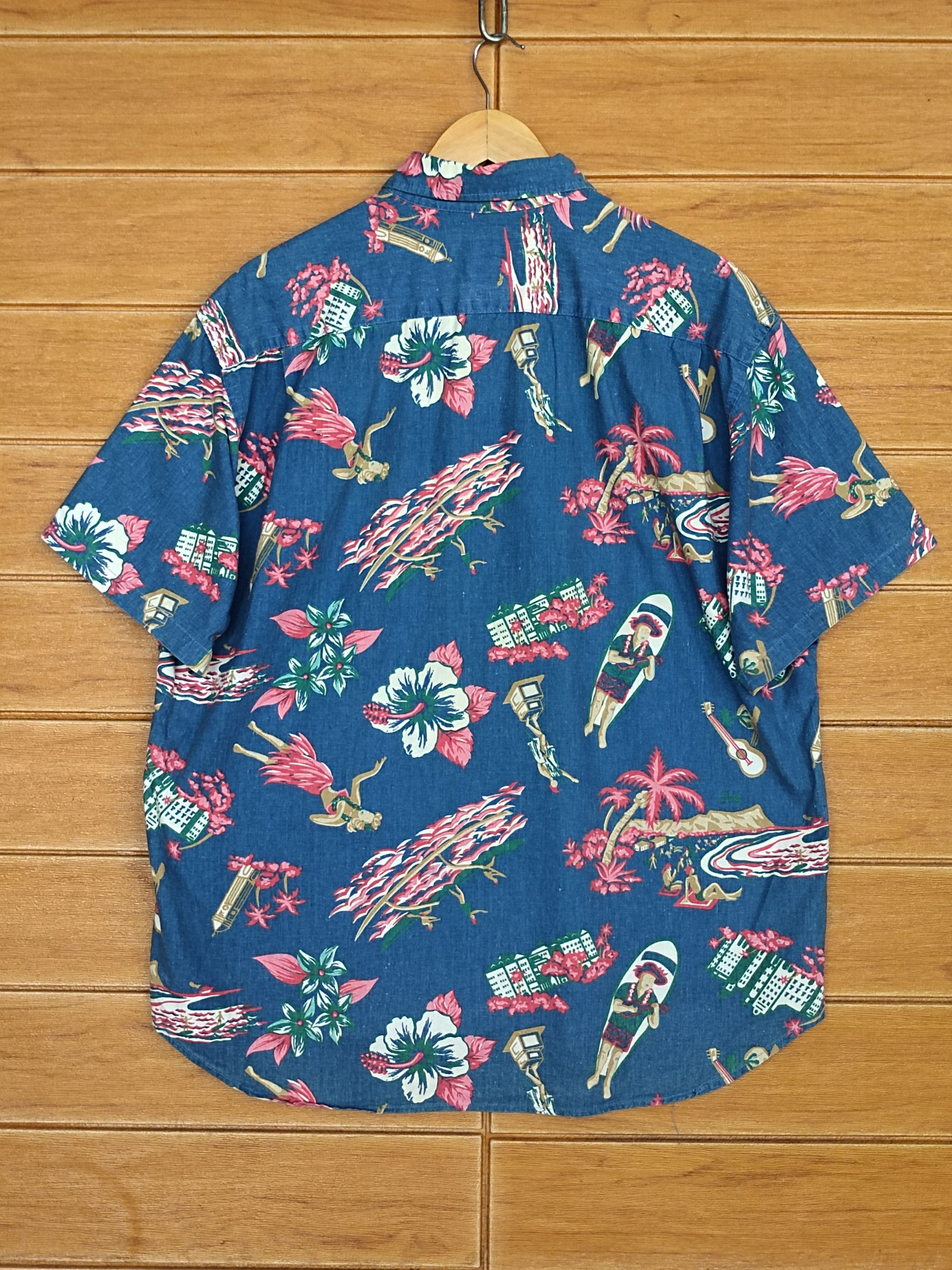 Vintage Vintage C.Classic Hula Girls Hibiscus Hawaiian Shirt Size US L / EU 52-54 / 3 - 8 Thumbnail