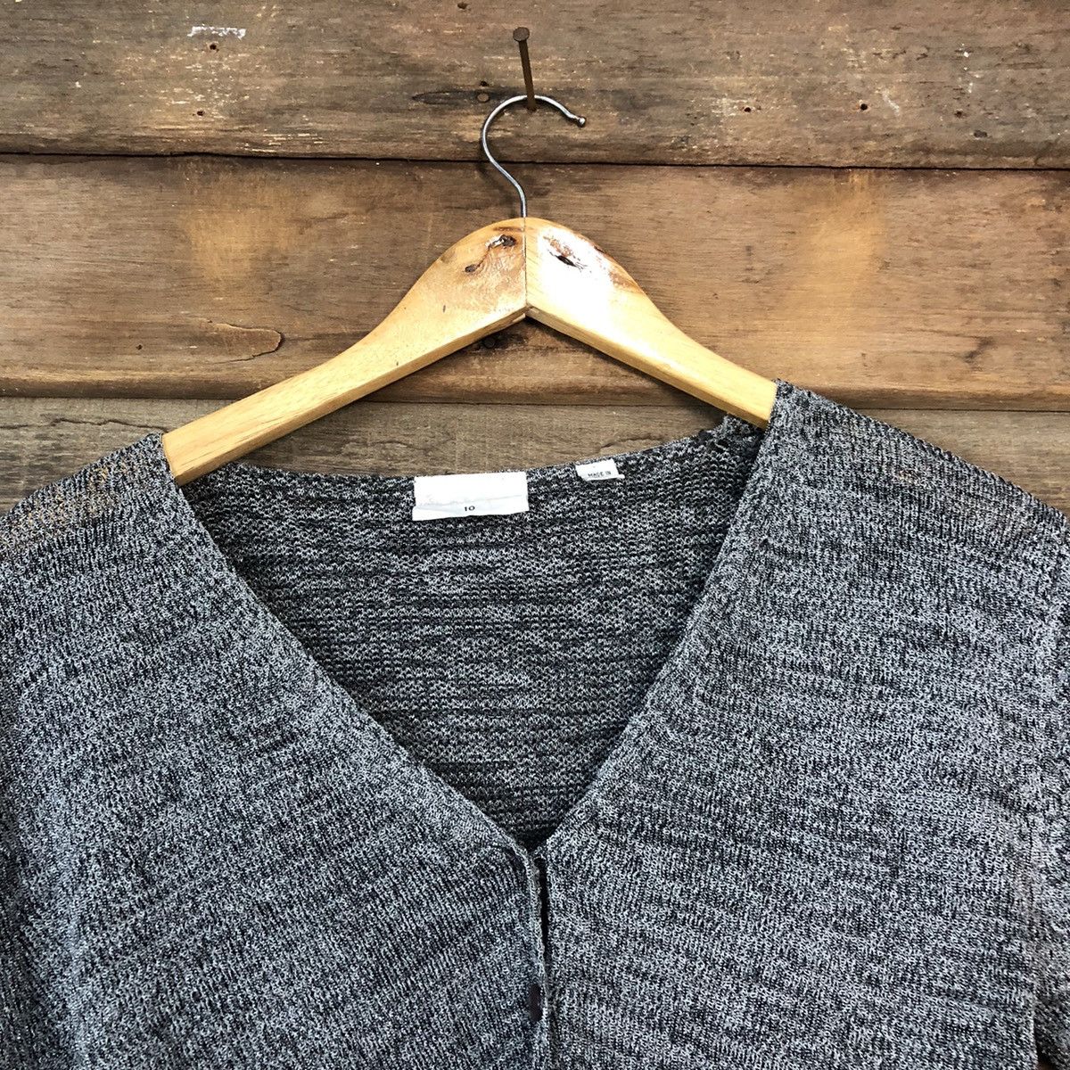 Homespun Knitwear Target crochet grey cardigan knitwear #7122 Size S / US 4 / IT 40 - 8 Thumbnail
